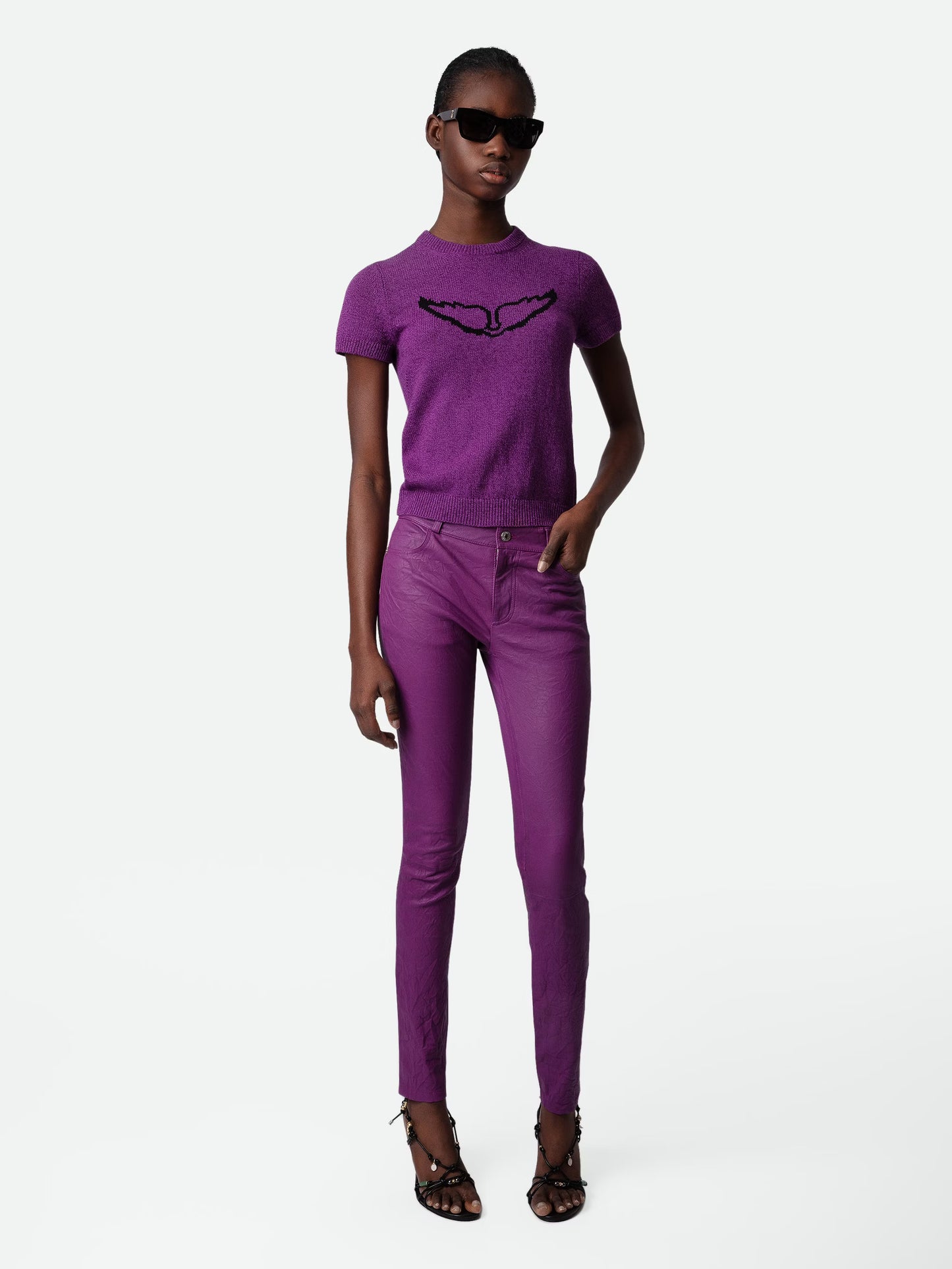 Pull Sorly Wings pull violet femme