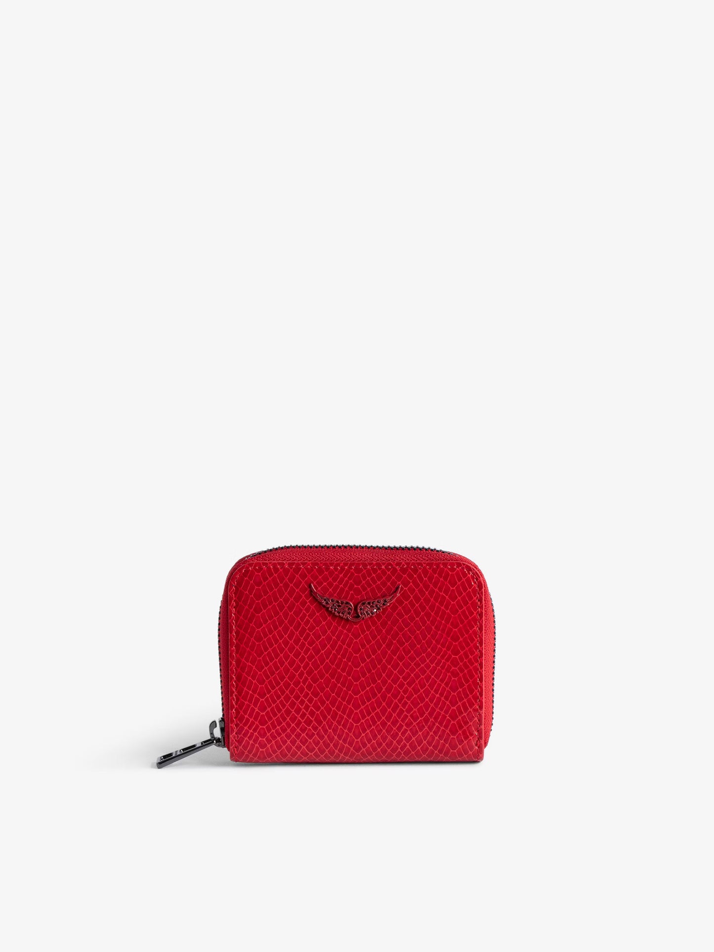 Porte-Monnaie Mini ZV Embossé portefeuille rouge femme