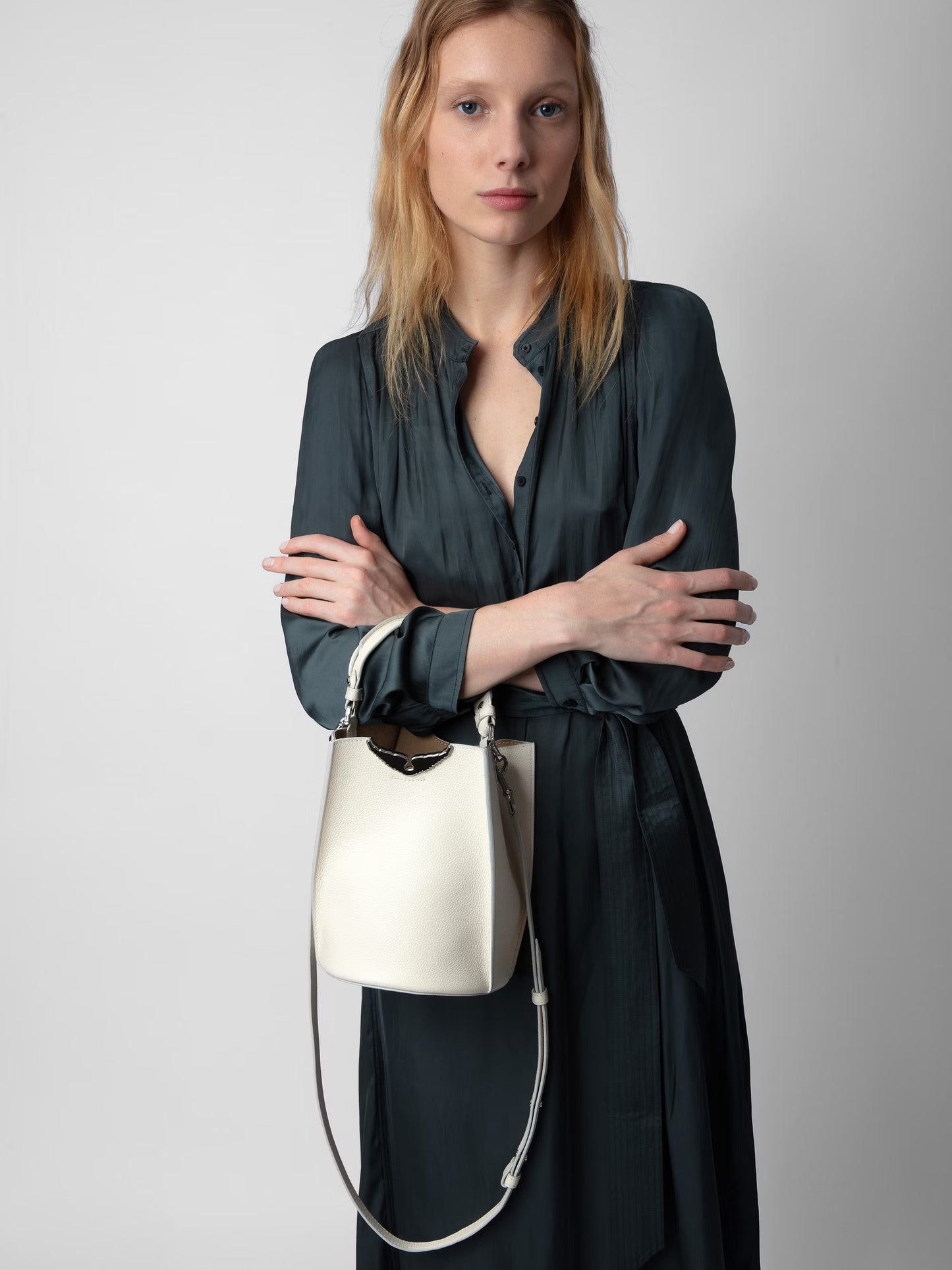 Sac Borderline Bucket sac blanc femme