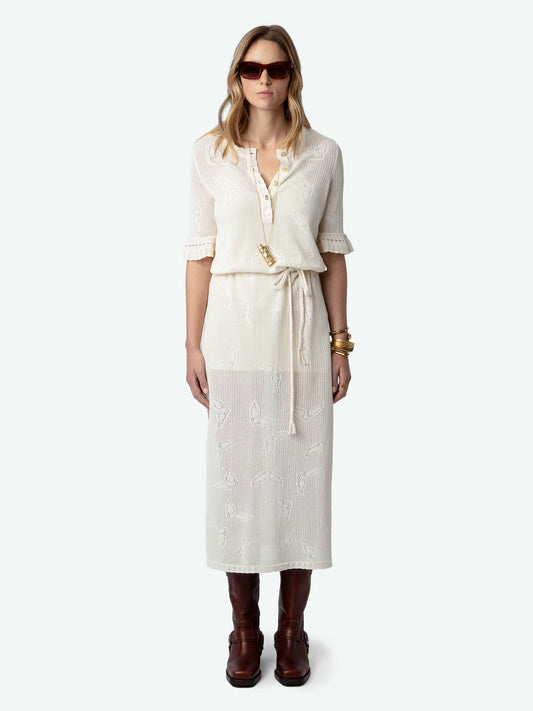 Robe Salmy Wings robe beige femme