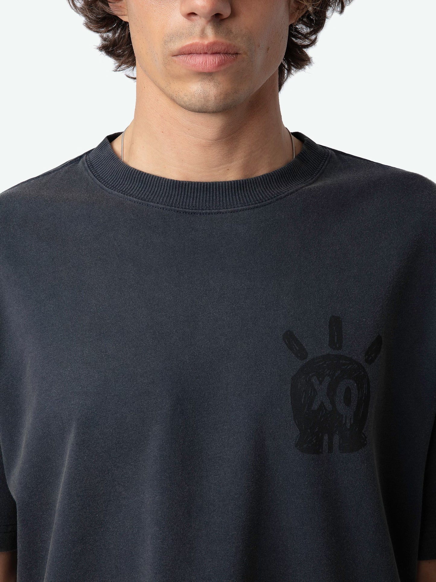 T-shirt Teddy Skull t-shirt bleu homme