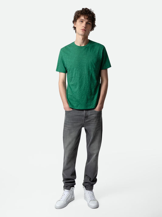 T-shirt Stockholm Flamme t-shirt vert homme