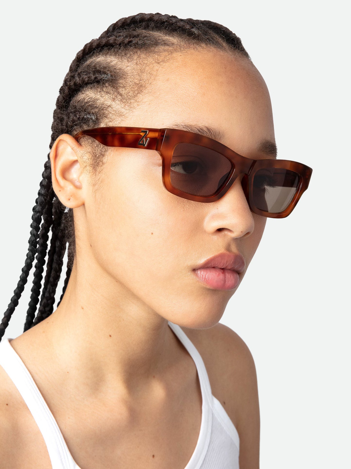 Lunettes de Soleil ZV23H1 lunettes marron femme