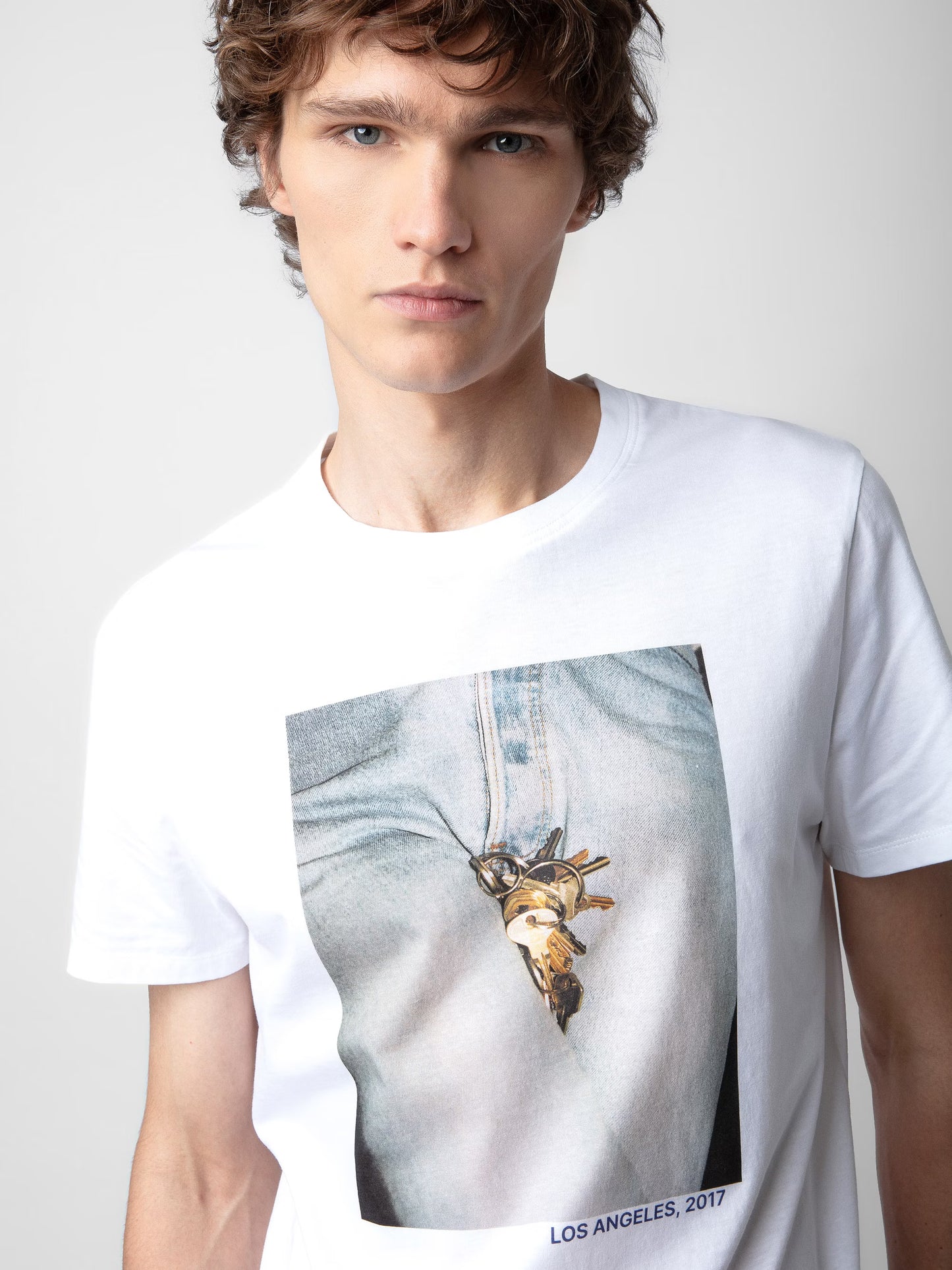 T-shirt Tommy Photoprint t-shirt blanc homme