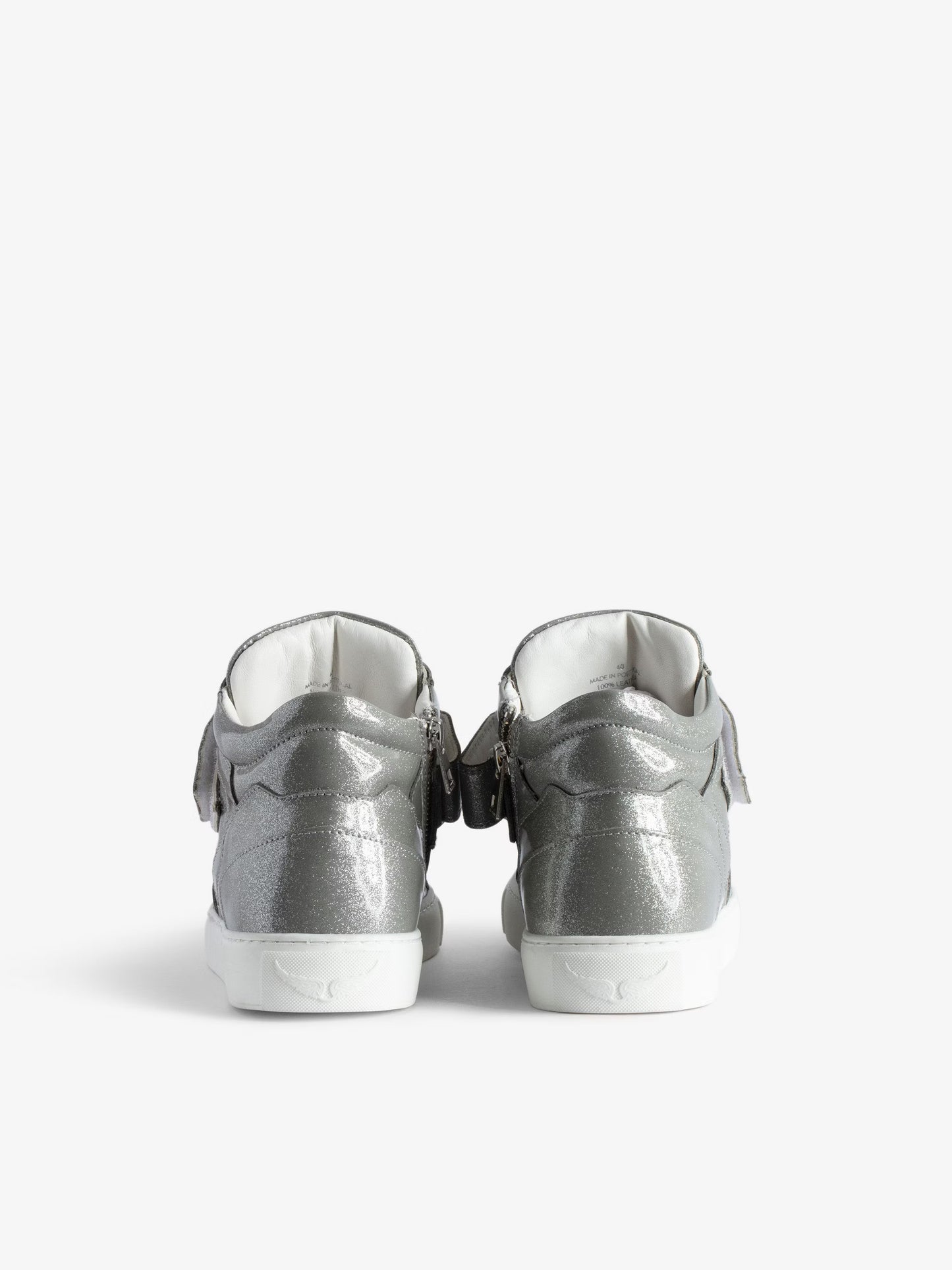 Sneakers ZV1747 Mid Flash baskets argent femme