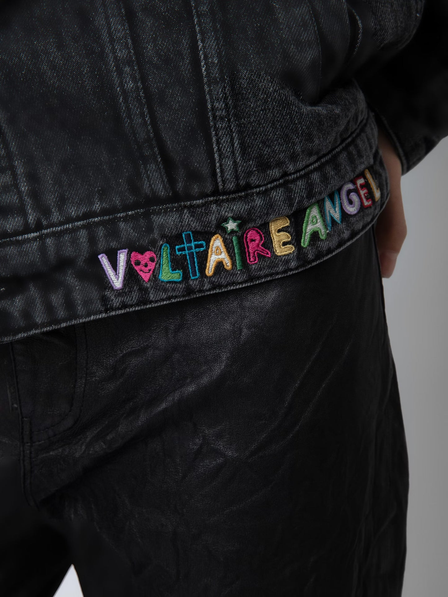 Veste Kasy Denim blouson gris femme
