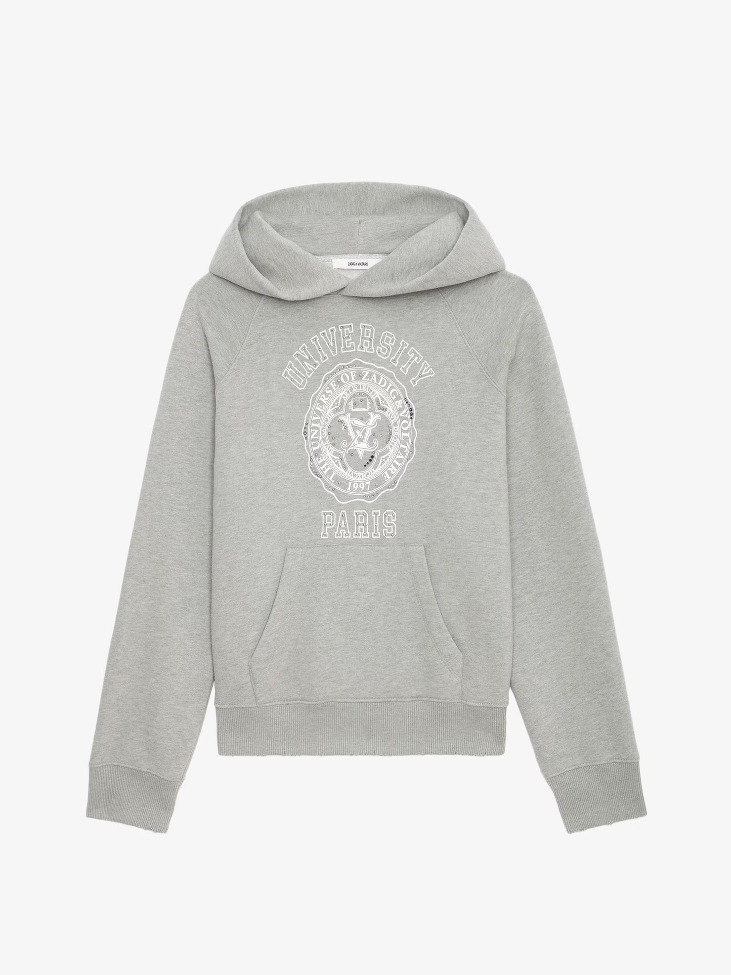 Sweatshirt Georgy Strass sweatshirt kaki femme