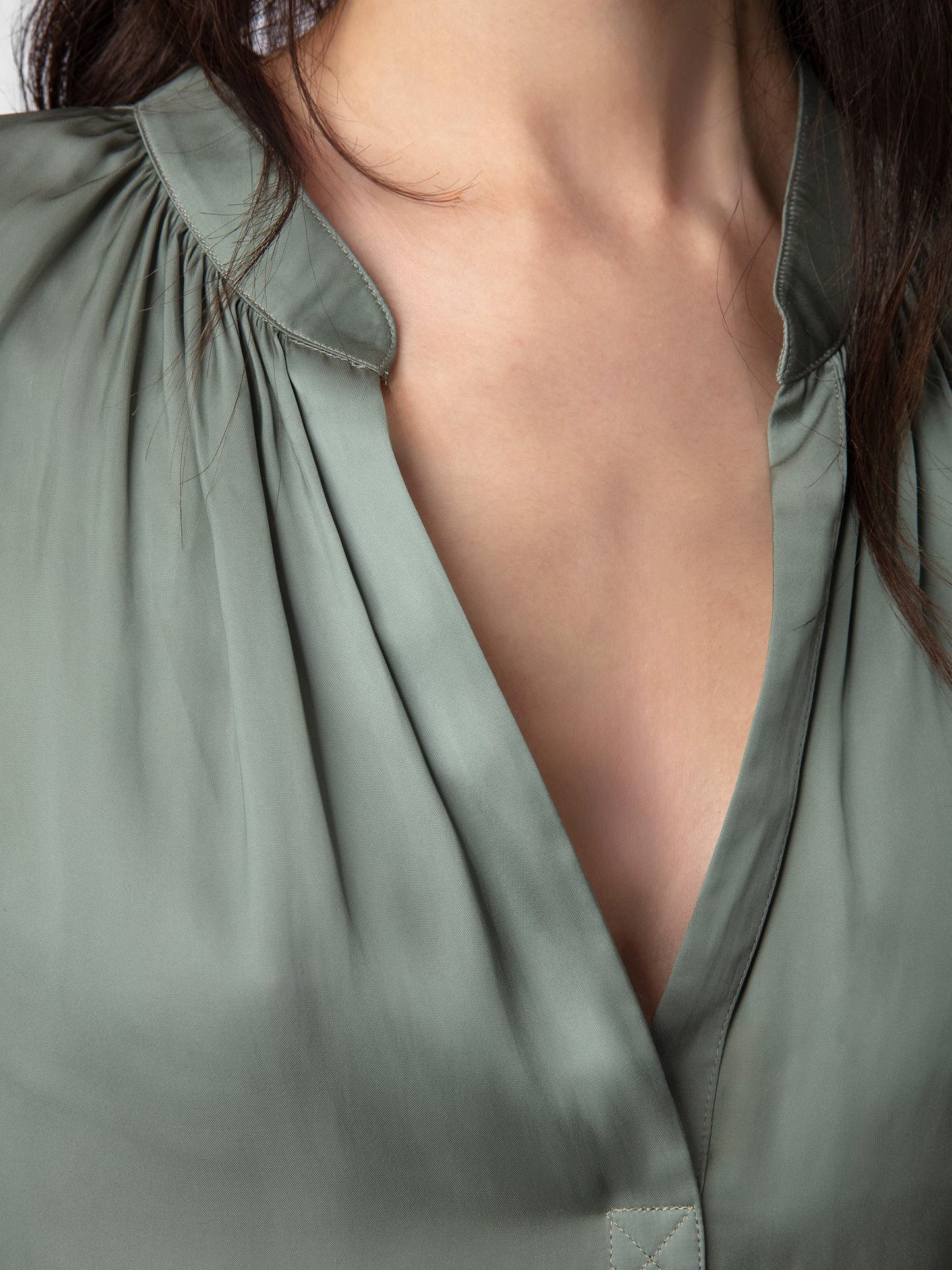 Blouse Tink chemise gris femme
