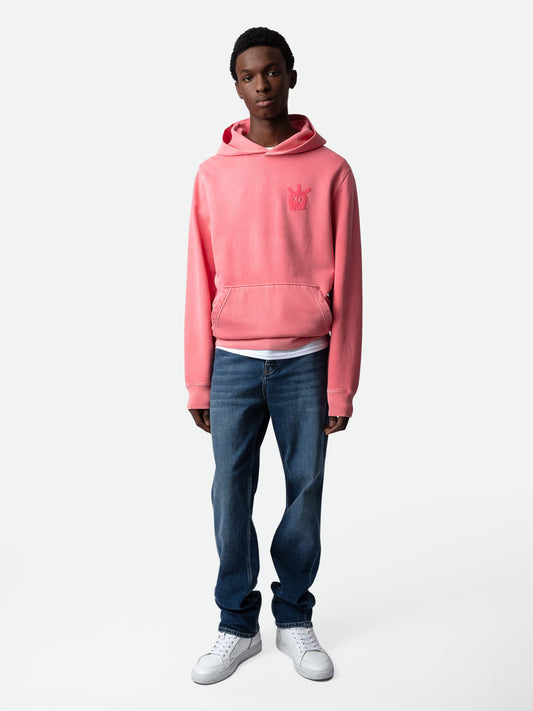 Sweatshirt Sanchi Skull sweatshirt rose homme