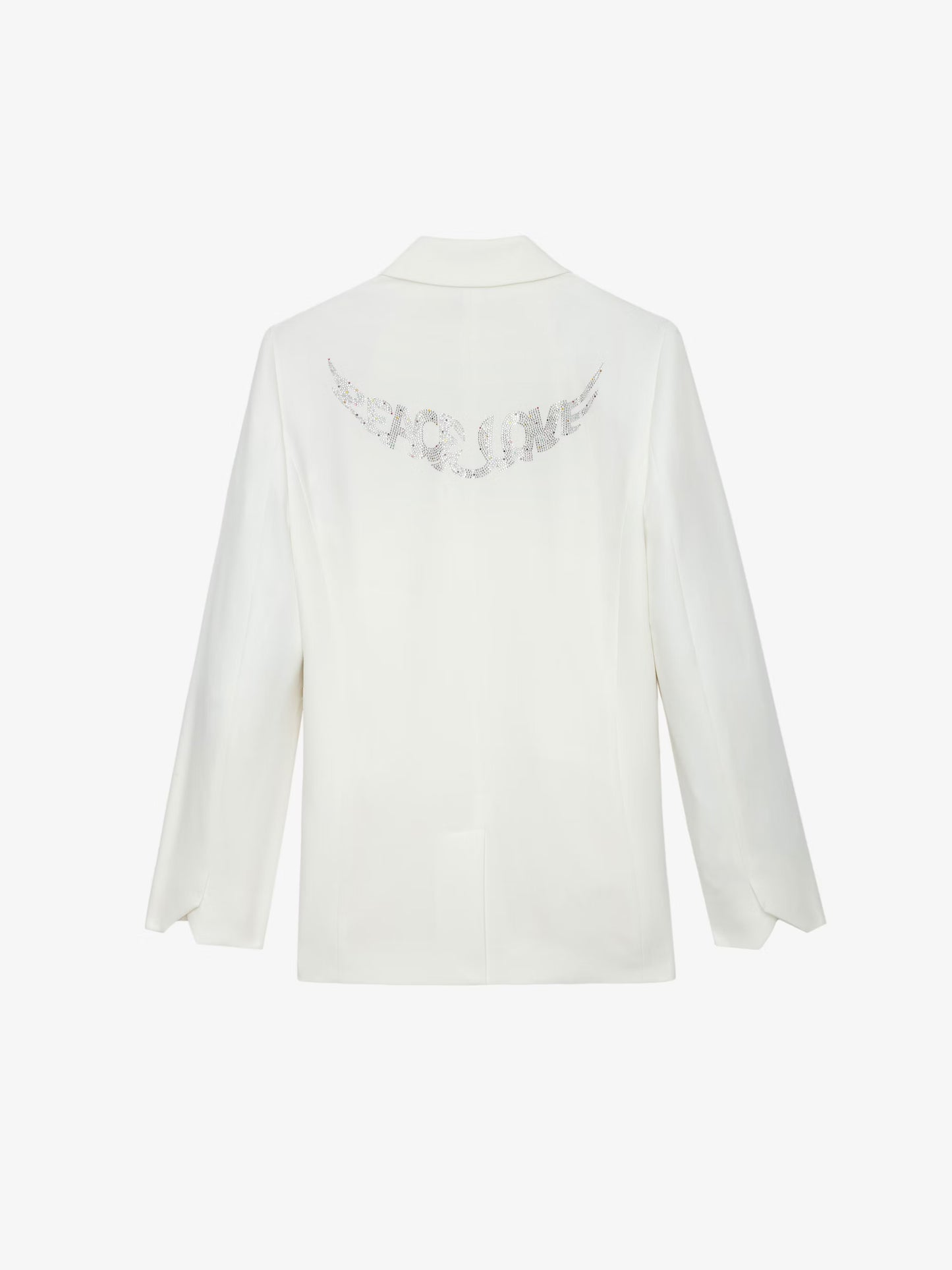 Blazer Visit Peace & Love Strass blazer blanc femme