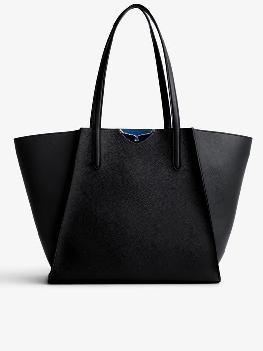 Sac Le Borderline cabas noir femme