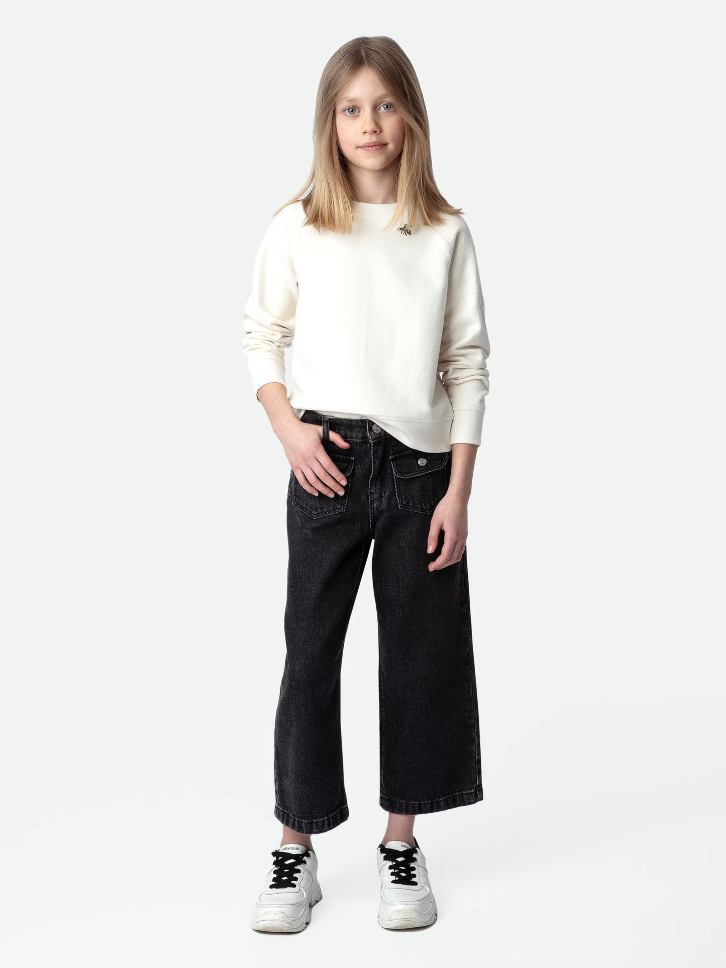 Sweatshirt Upper Fille sweatshirt beige fille