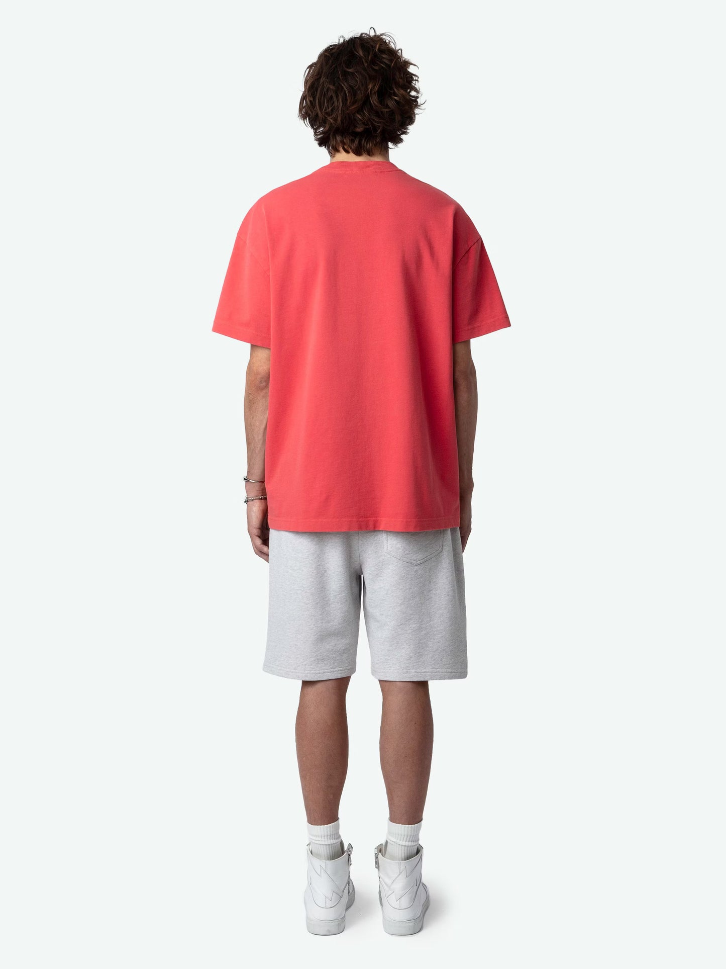 T-shirt Teddy Skull t-shirt rose homme