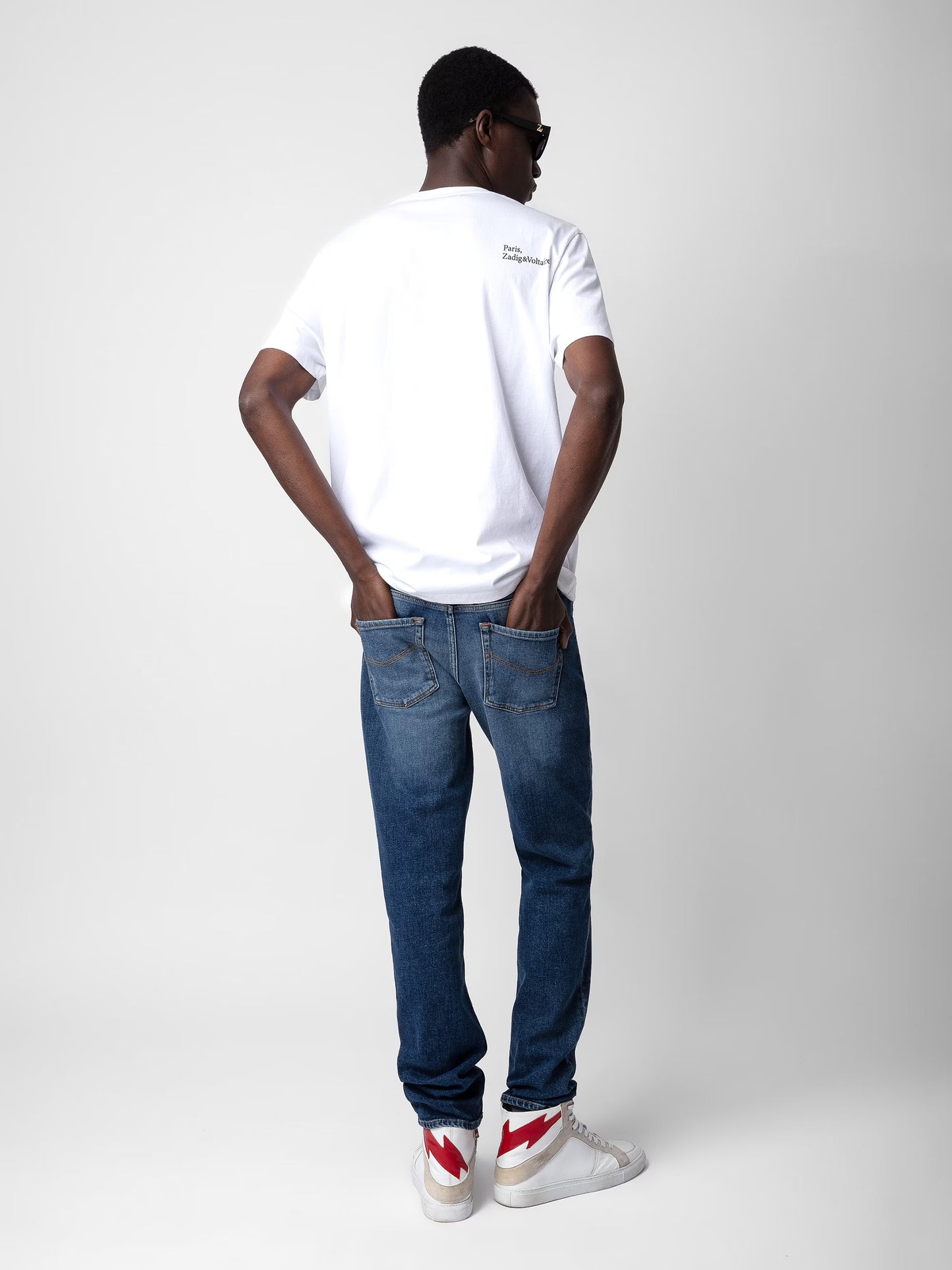 T-shirt Ted Photoprint t-shirt blanc homme