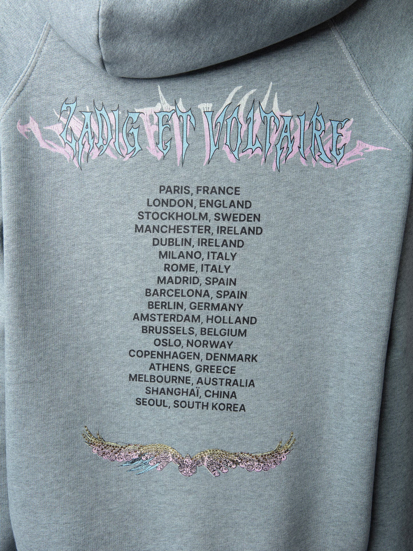 Sweatshirt Georgy Concert Strass sweatshirt bleu femme
