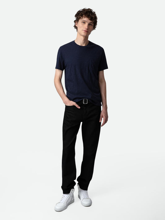 T-shirt Stockholm Flamme t-shirt bleu homme