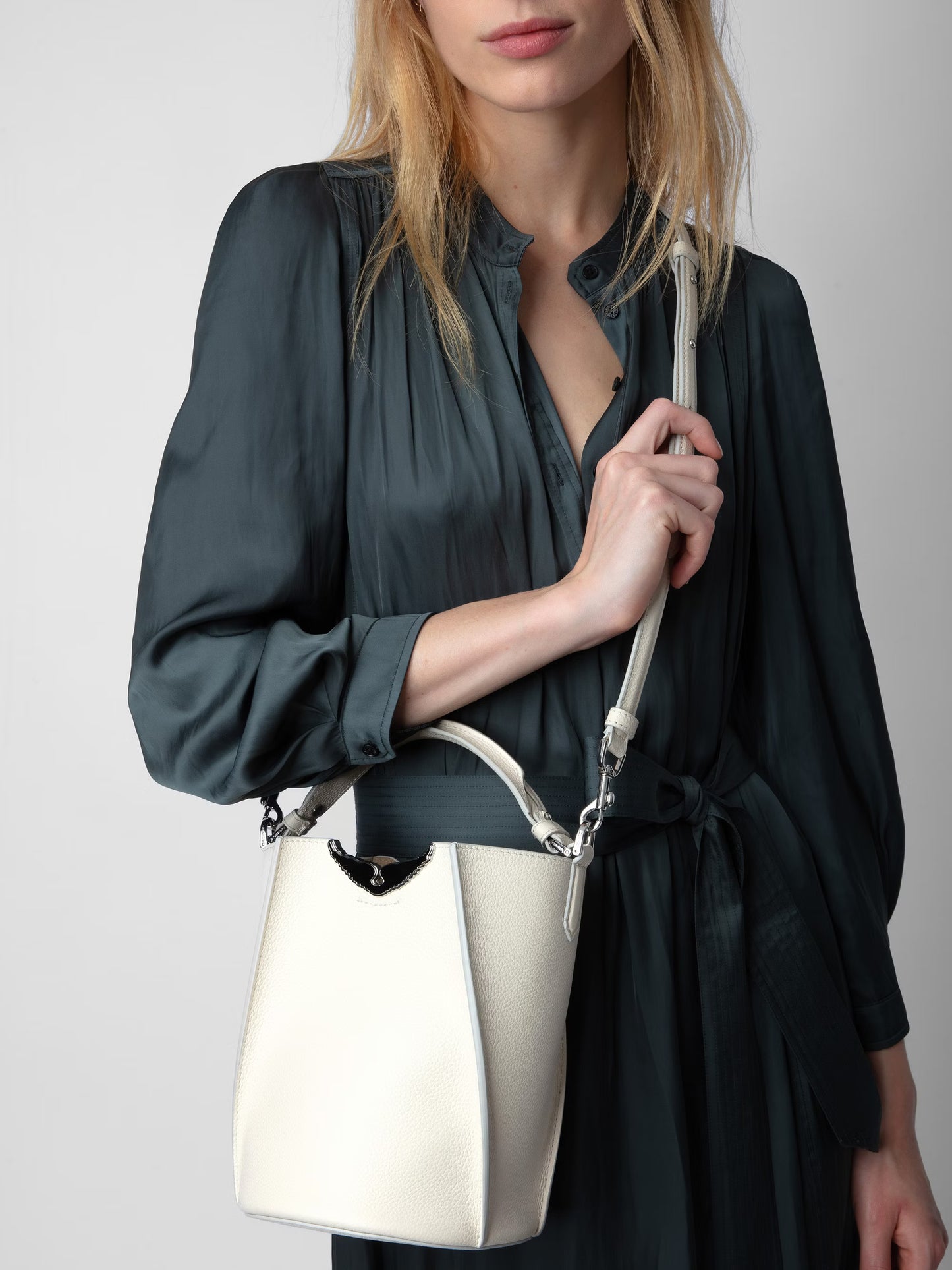 Sac Borderline Bucket sac blanc femme