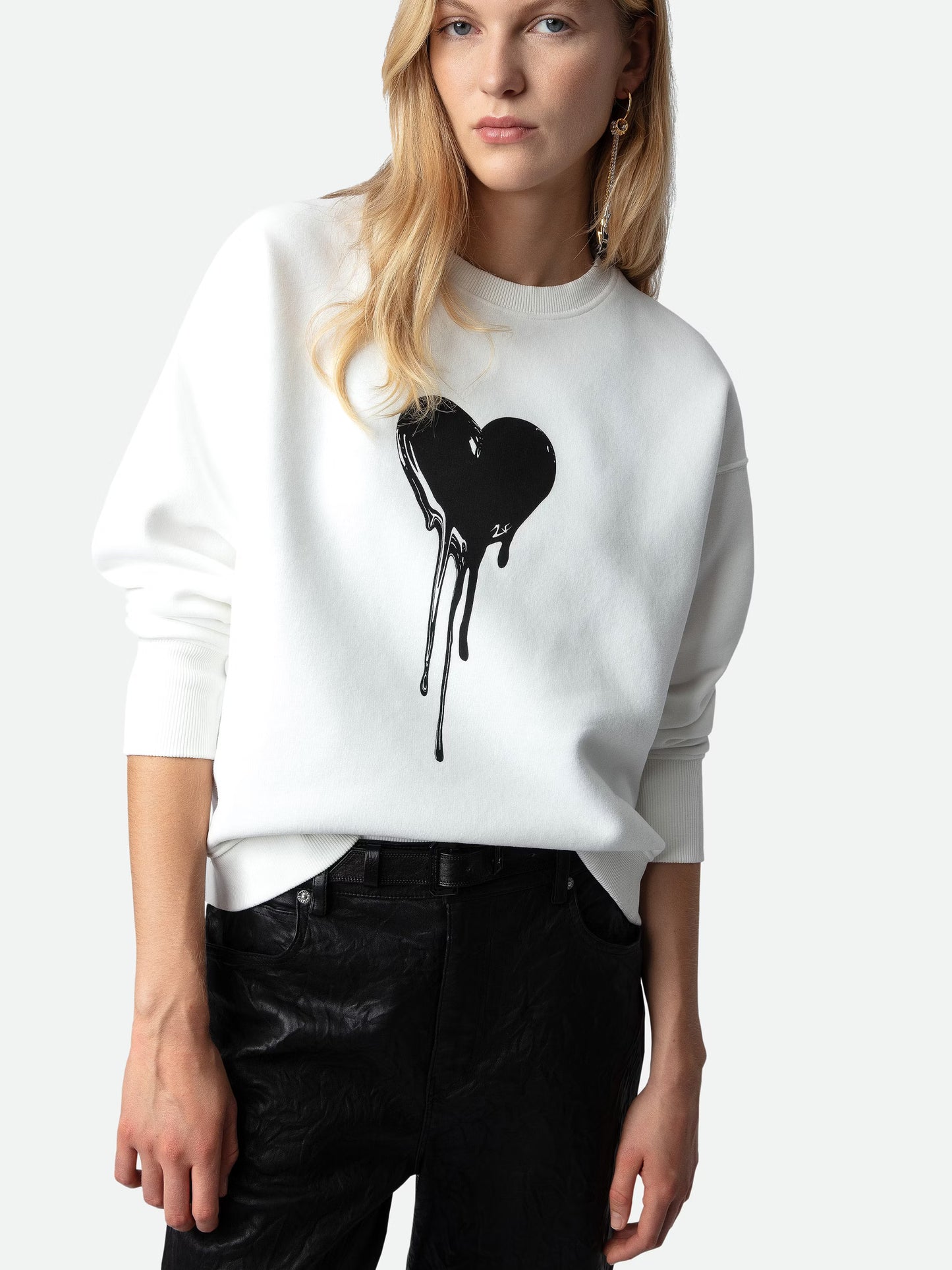 Sweatshirt Oscar Heart sweatshirt blanc femme