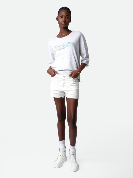 Sweatshirt Kaly sweatshirt gris femme