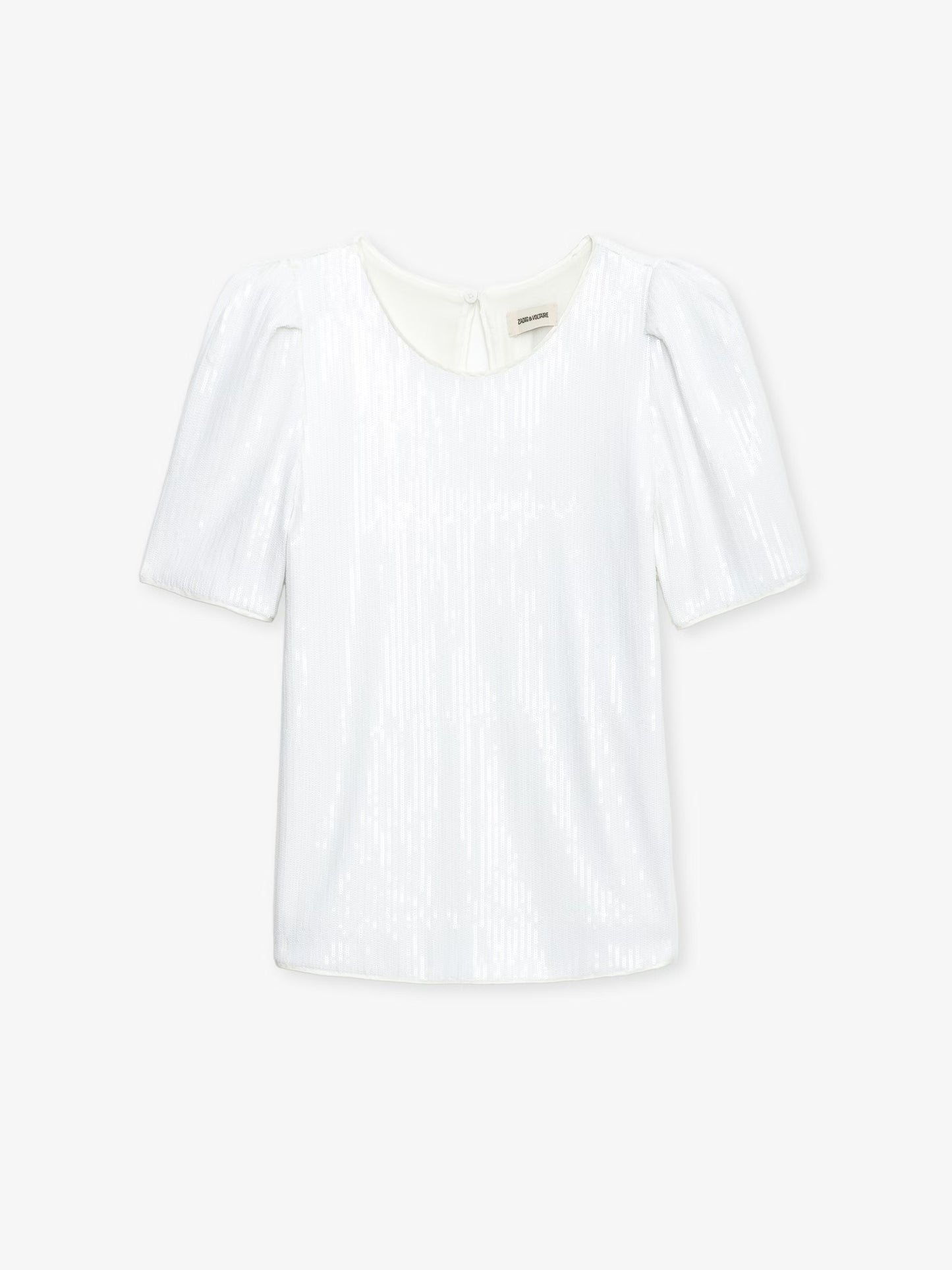 Top Tchao Sequins haut blanc femme