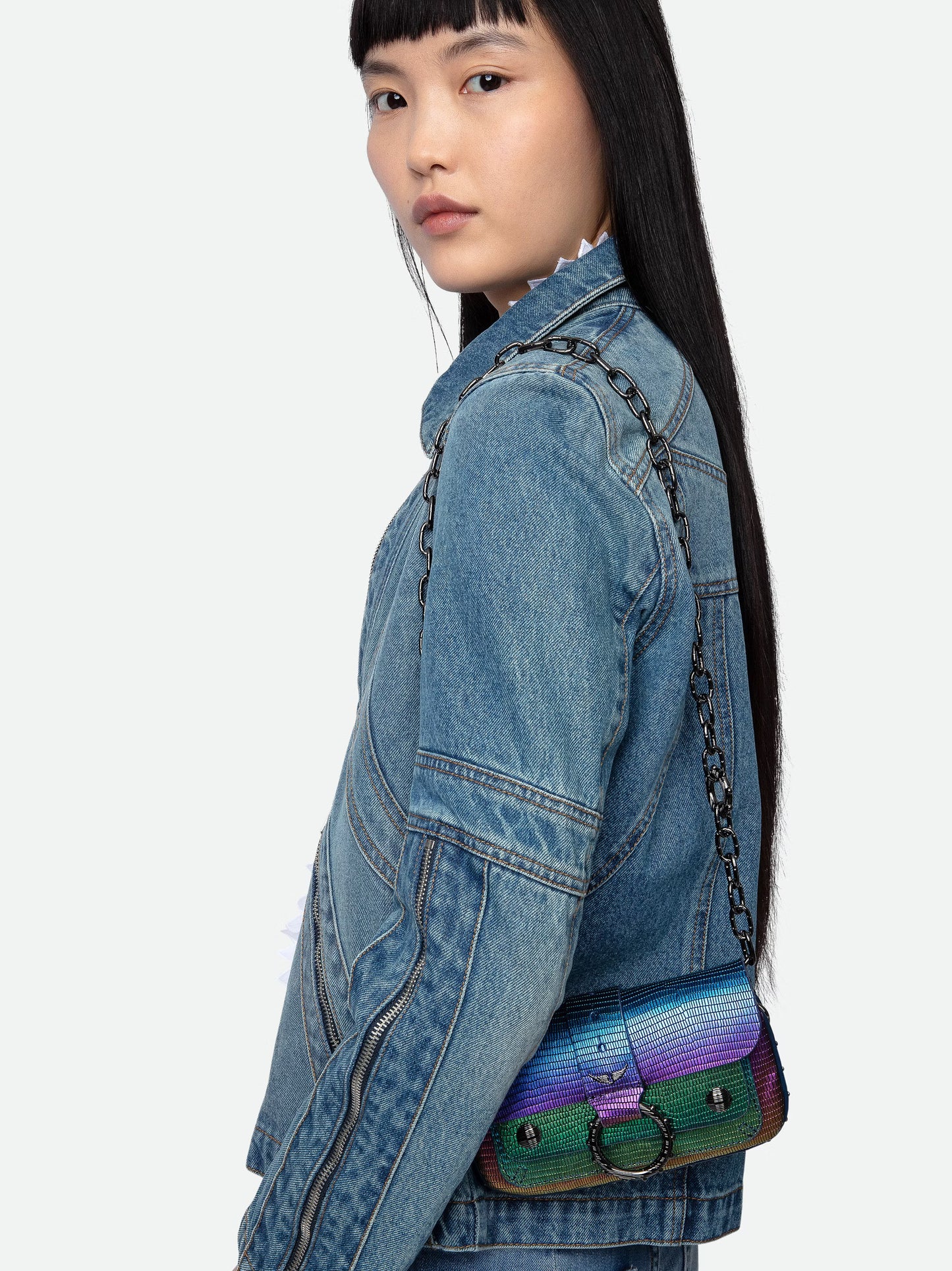 Sac Kate Wallet Métallisé Embossé mini sac multicolor femme