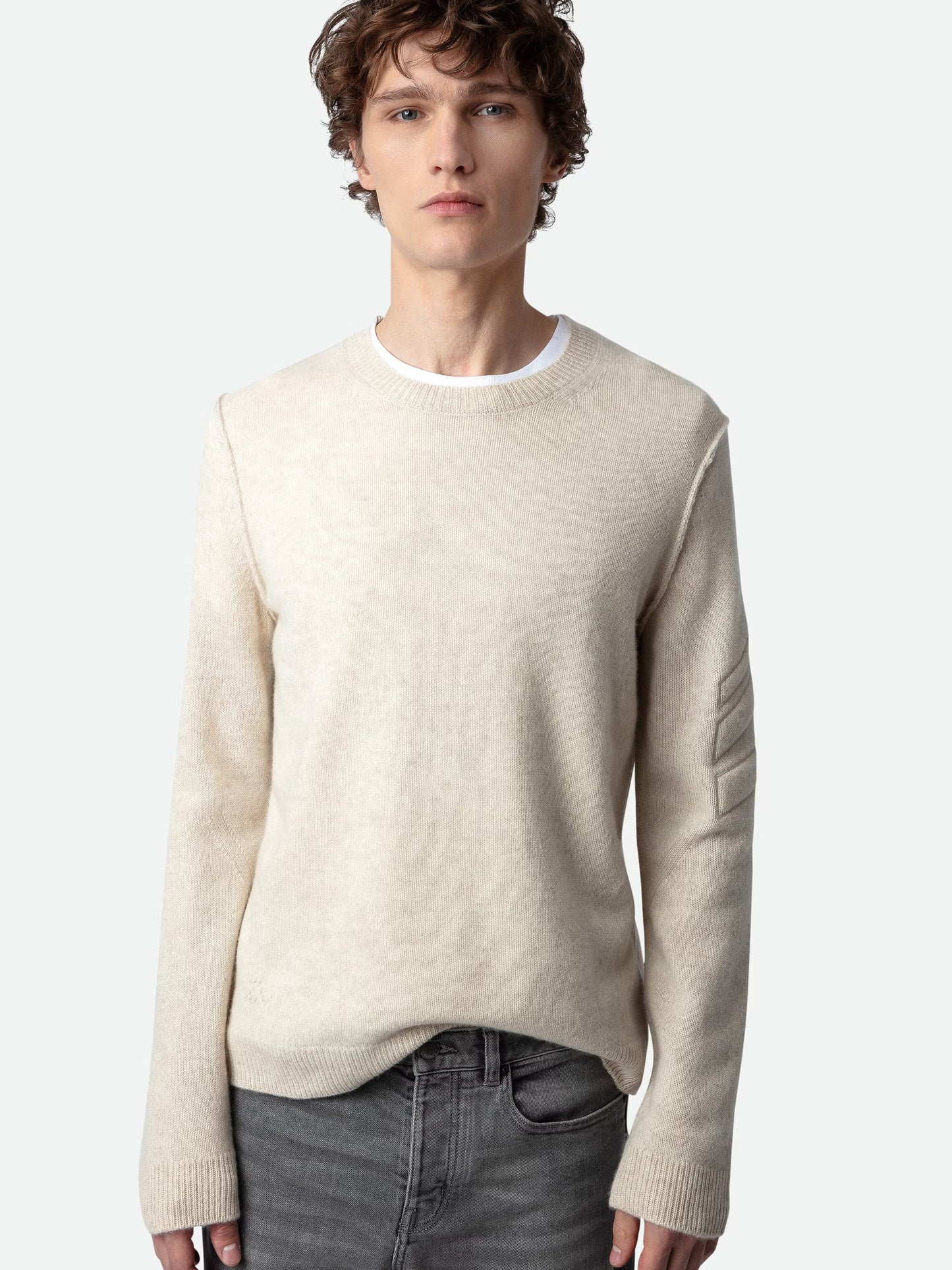 Pull Kennedy Cachemire pull blanc homme
