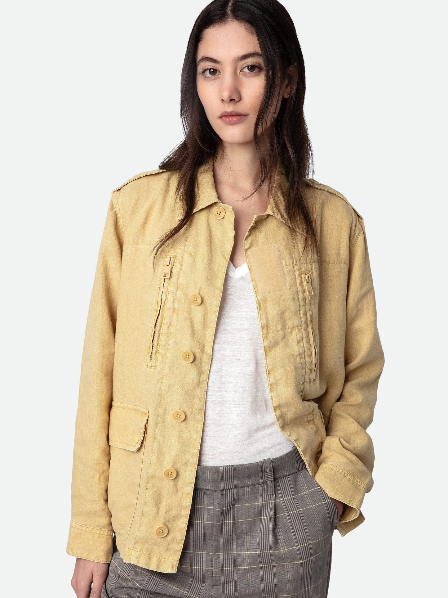 Veste Kid Peace & Love Lin blouson jaune femme
