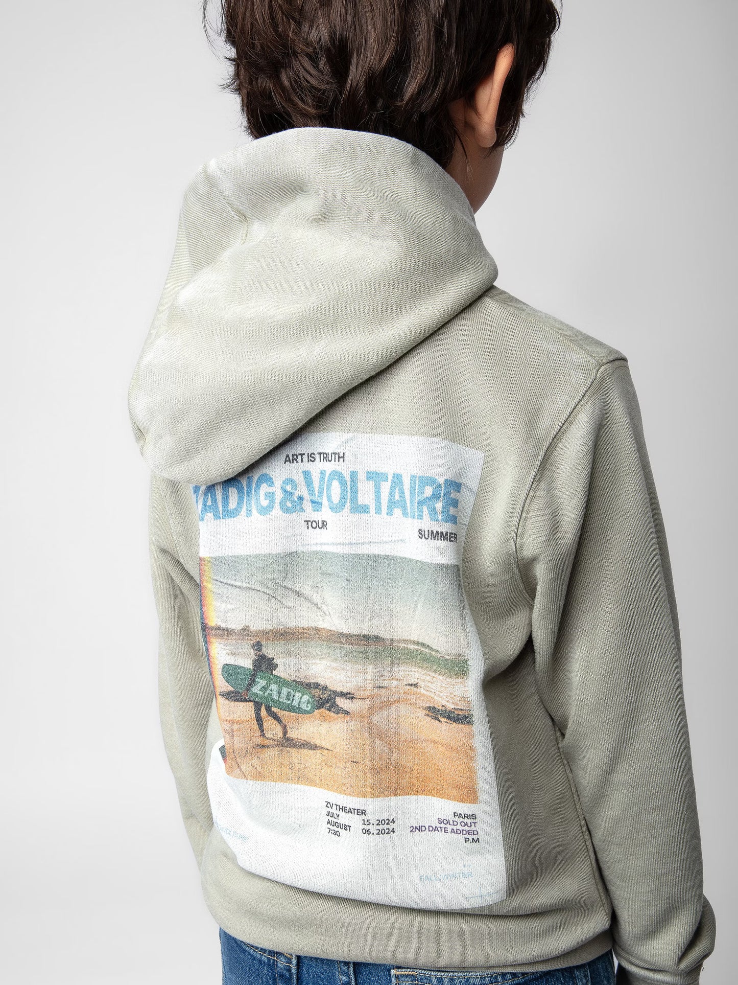 Sweatshirt Sanchi Photoprint Garçon sweatshirt kaki Garçon