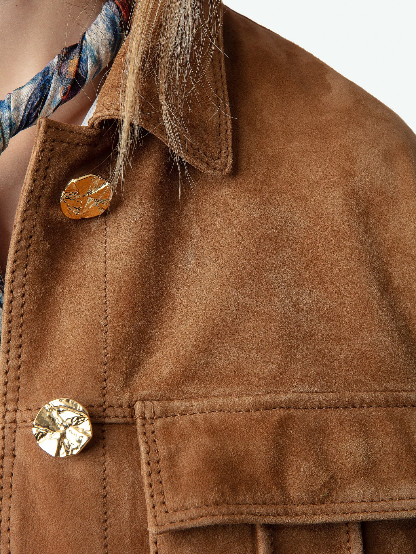 Veste Kuba Suédée blouson marron femme