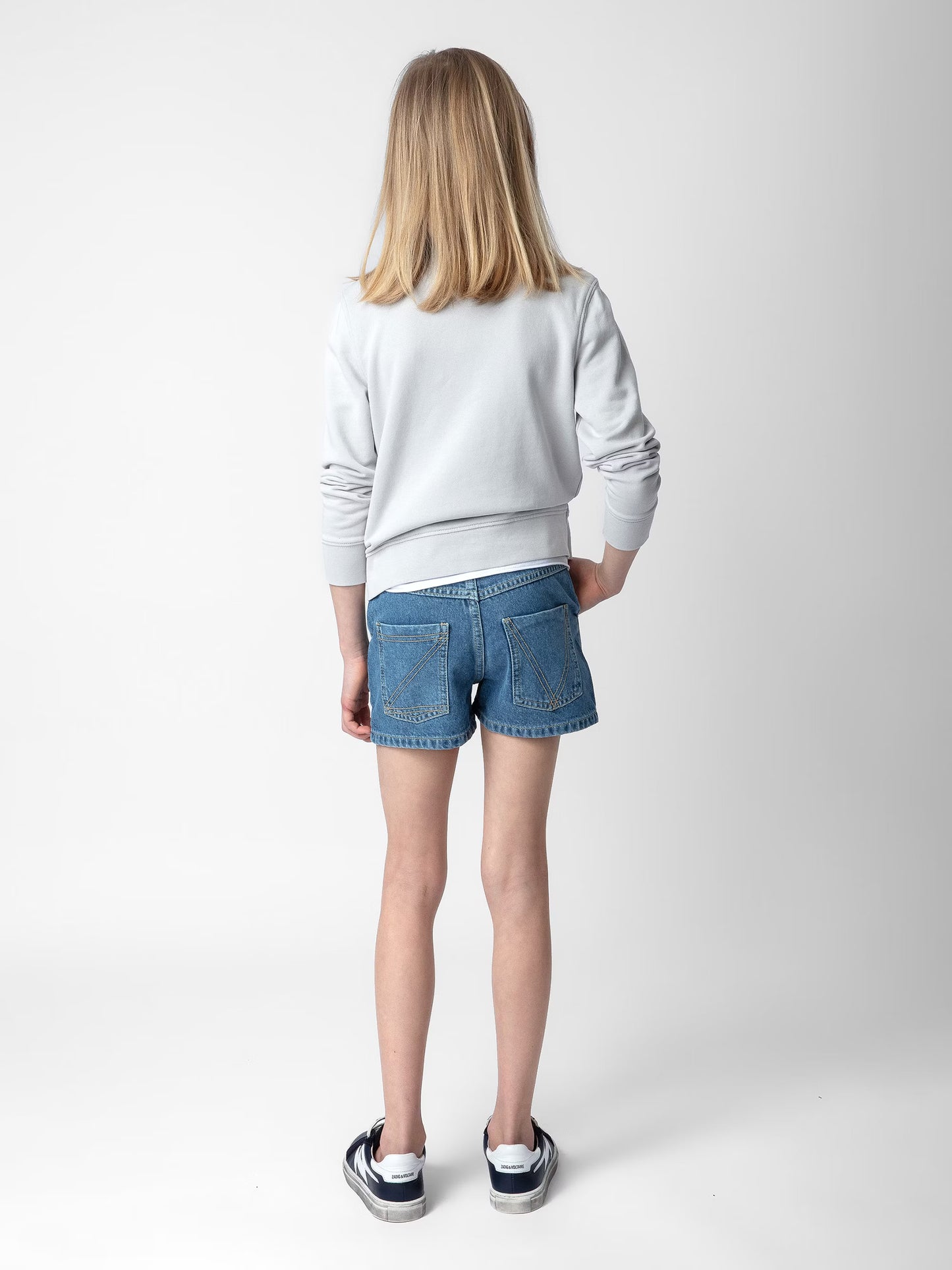 Sweatshirt Hailey Fille sweatshirt gris fille