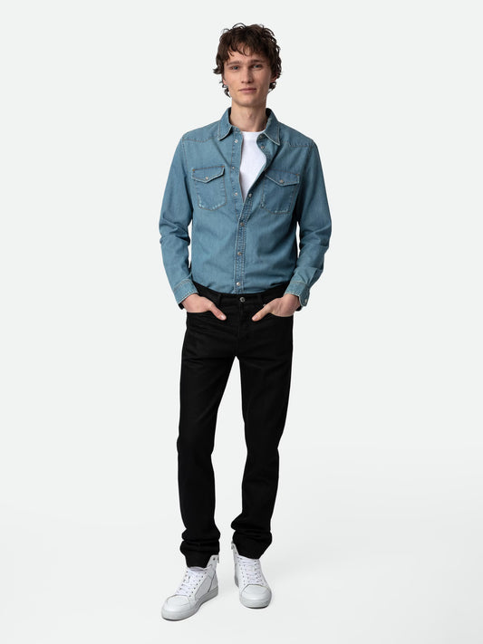 Chemise Stan Denim chemise bleu homme