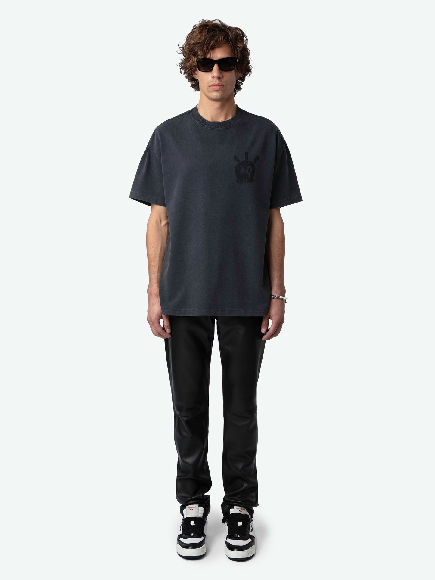 T-shirt Teddy Skull t-shirt bleu homme