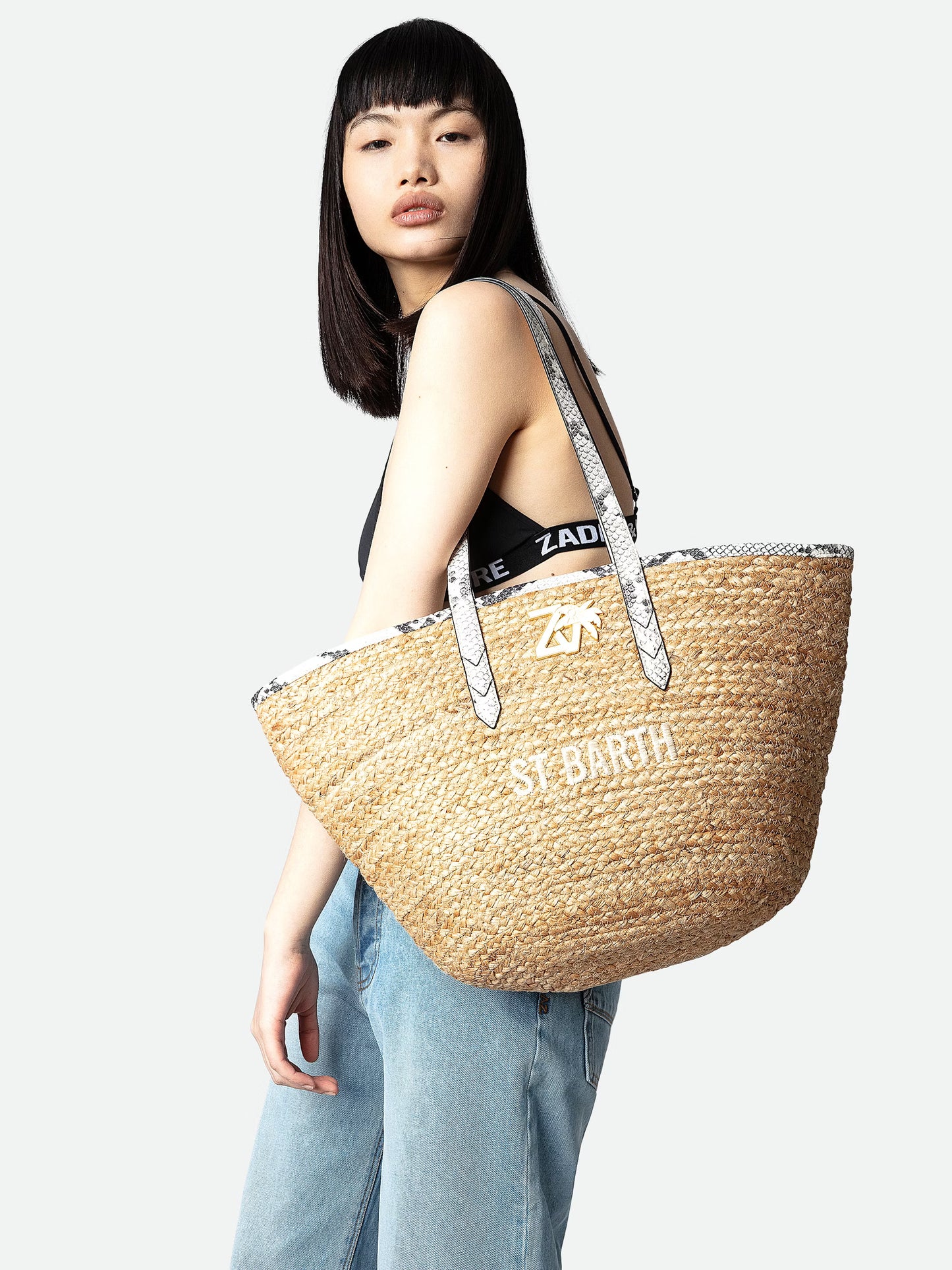 Sac Le Beach Bag cabas blanc femme