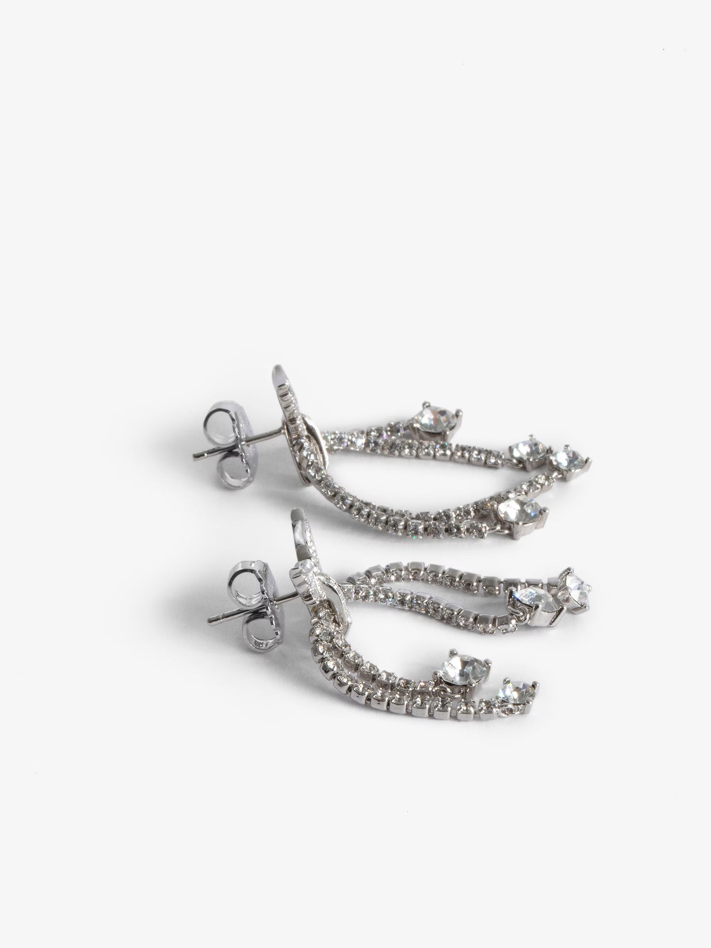 Boucles D'oreilles Rock Knode boucles d'oreilles argent femme