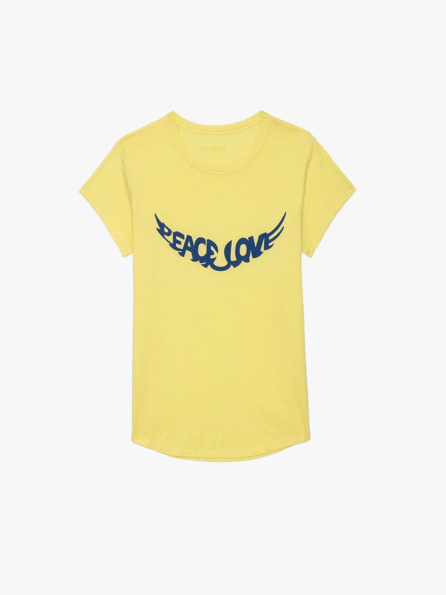 T-shirt Woop Peace & Love Wings t-shirt jaune femme