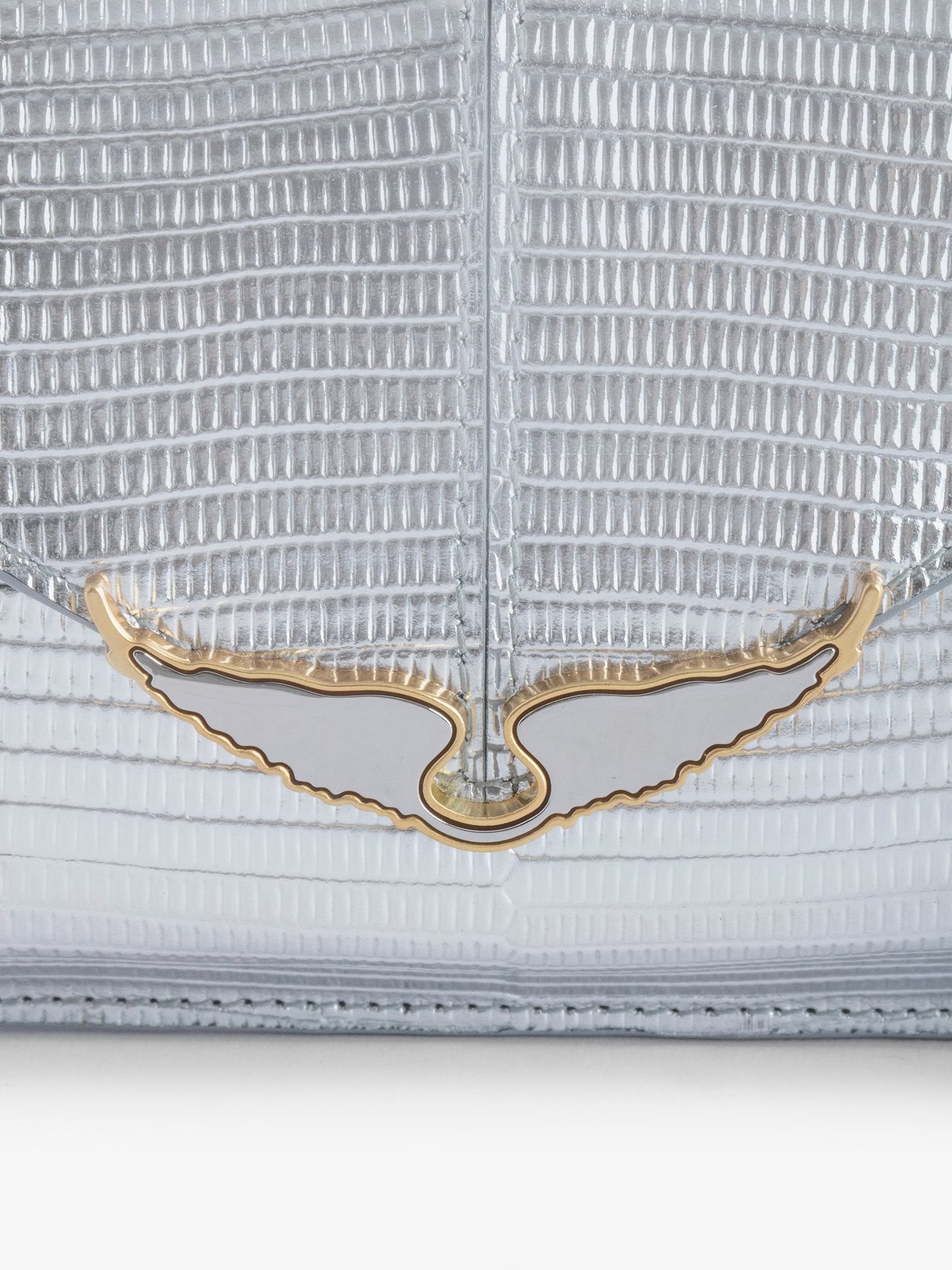 Pochette Bordeline Embossée Métallisée pochette argent femme