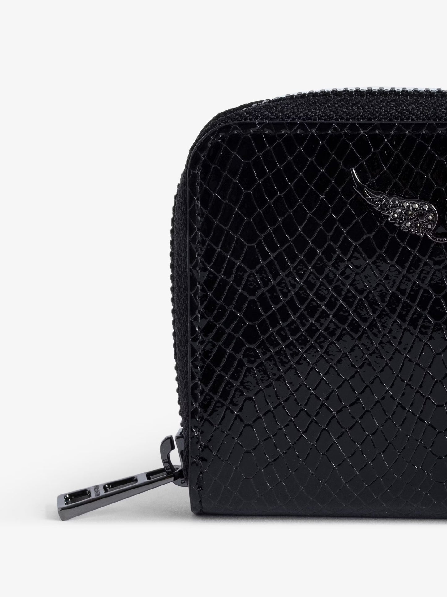 Porte-Monnaie Mini ZV Embossé portefeuille noir femme