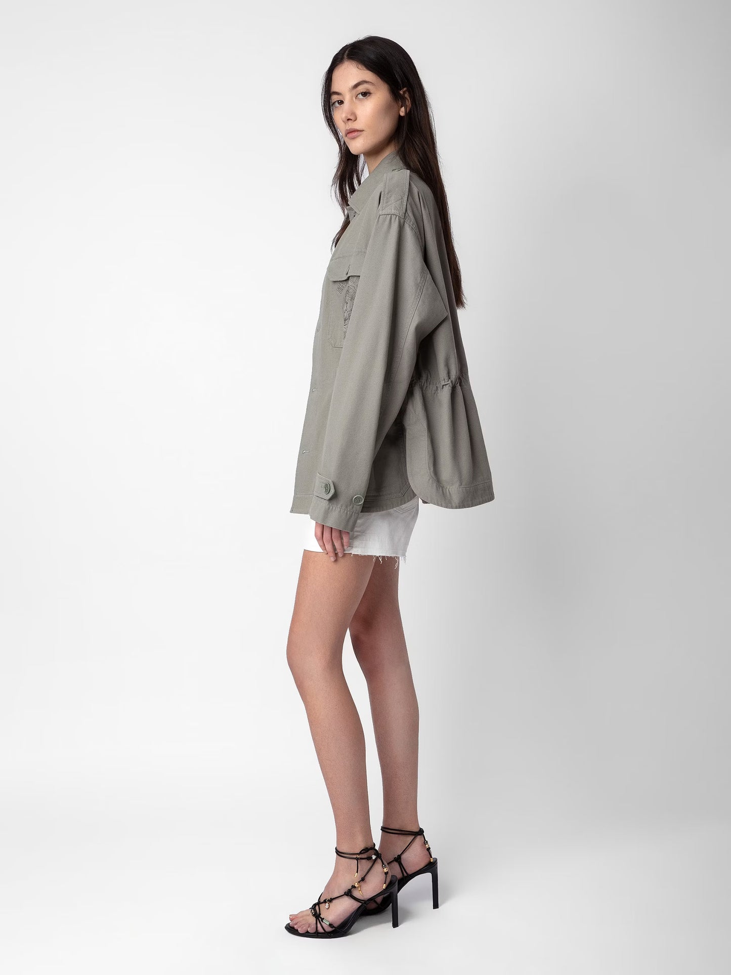 Veste Kemi parka gris femme