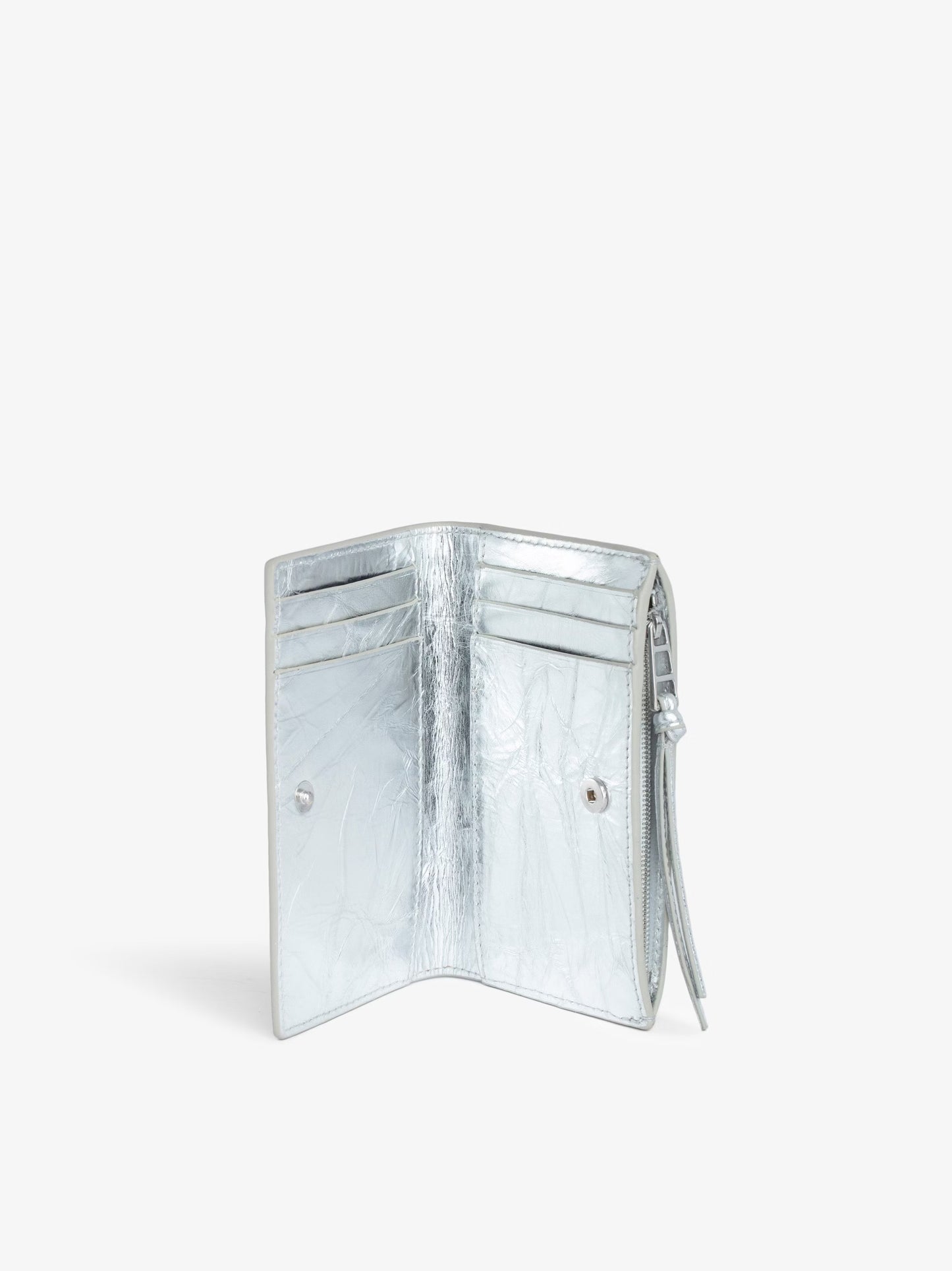 Porte-Cartes Compact Eternal Métallisé portefeuille argent femme