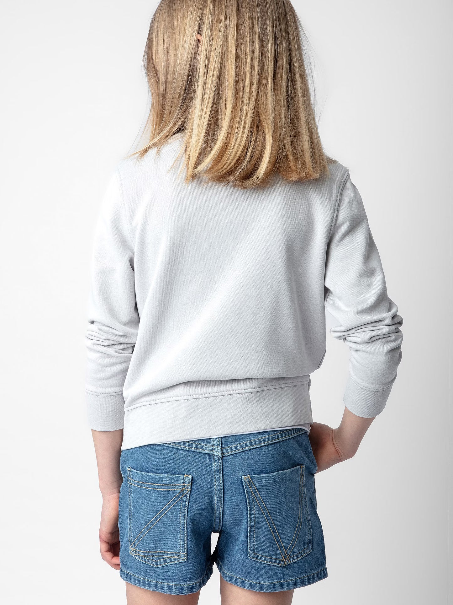 Sweatshirt Hailey Fille sweatshirt gris fille