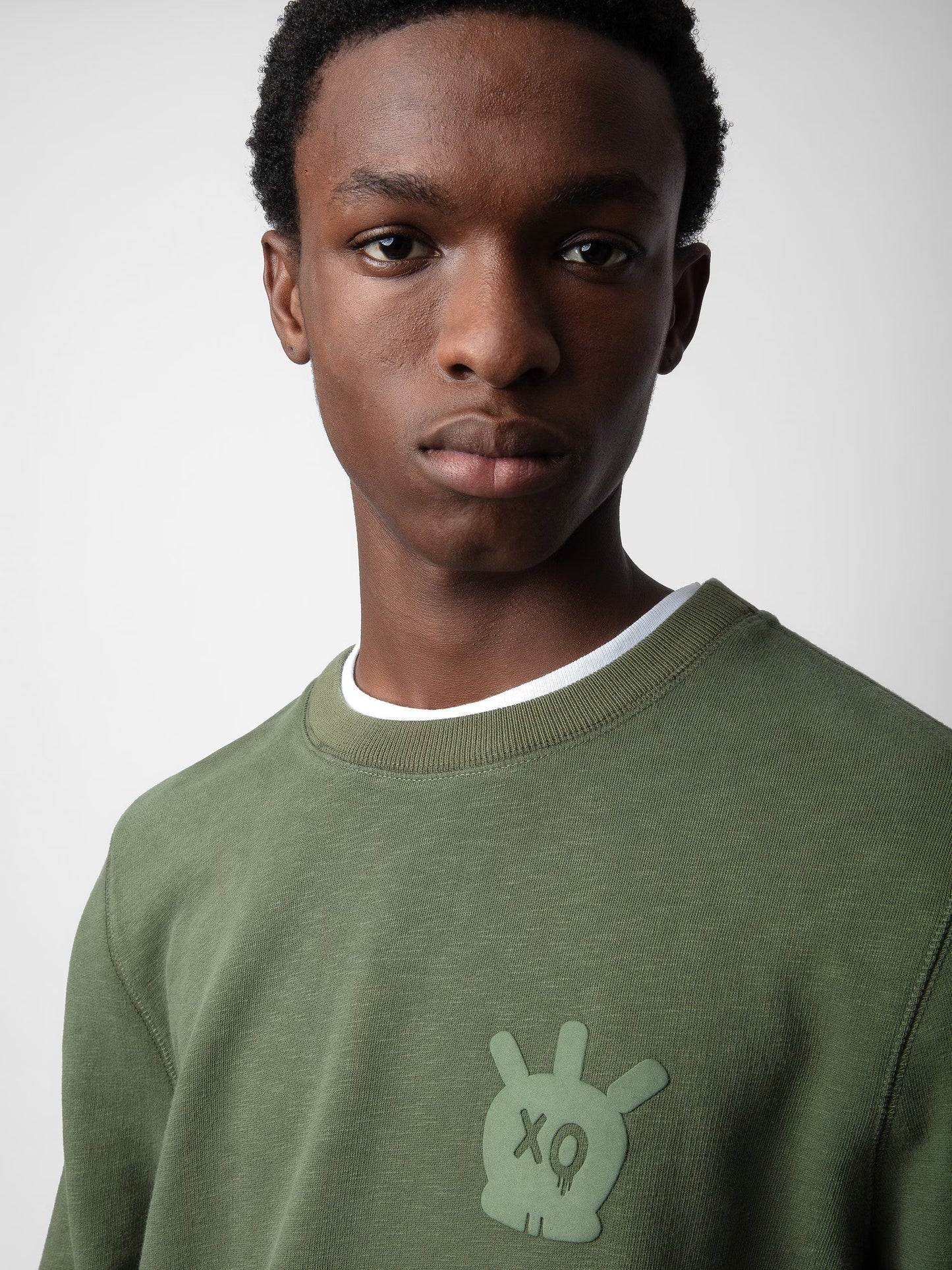 Sweatshirt Stony Skull sweatshirt kaki homme