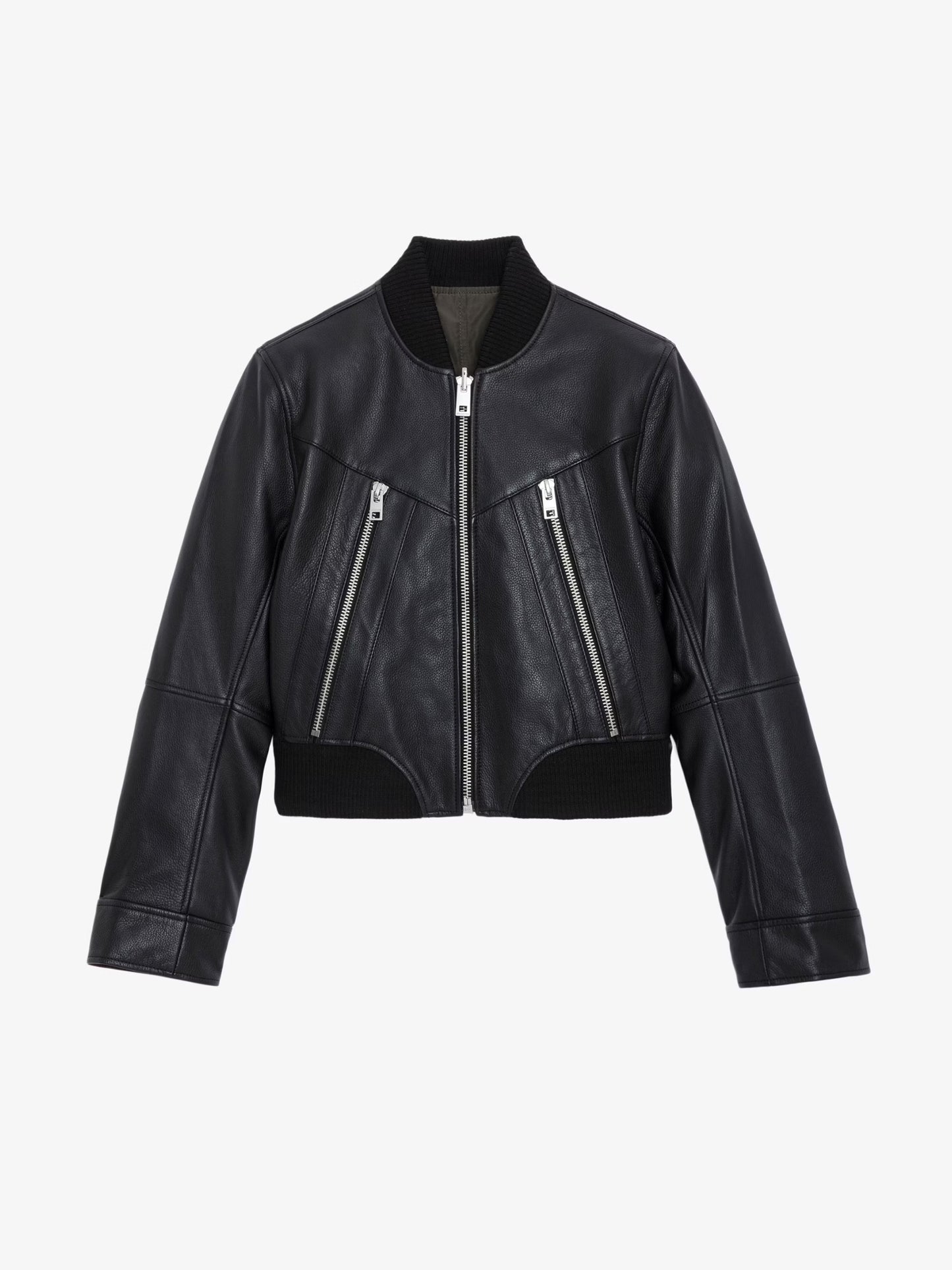 Blouson Bunta Cuir blouson noir femme