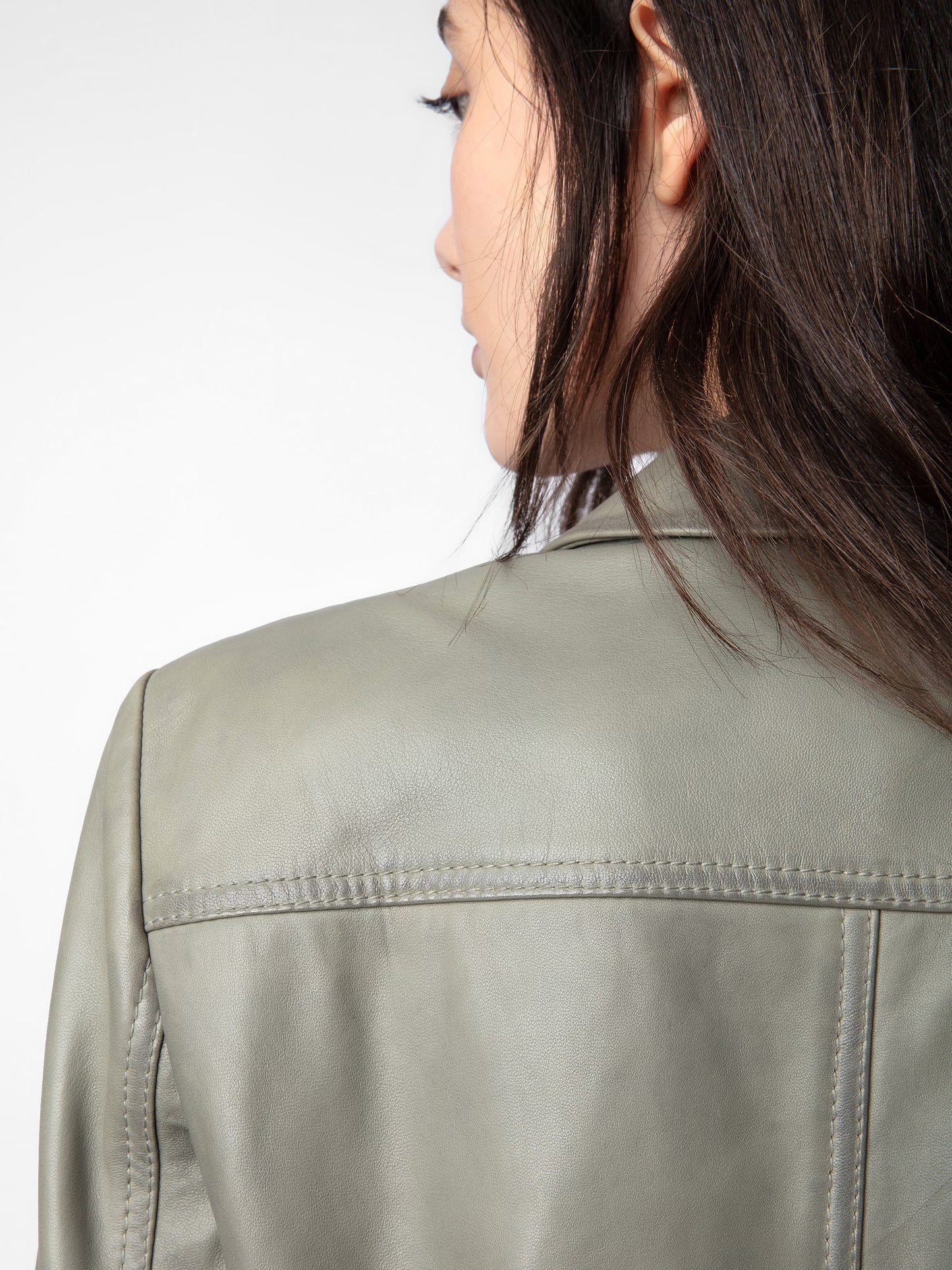 Blouson Liams Cuir blouson gris femme