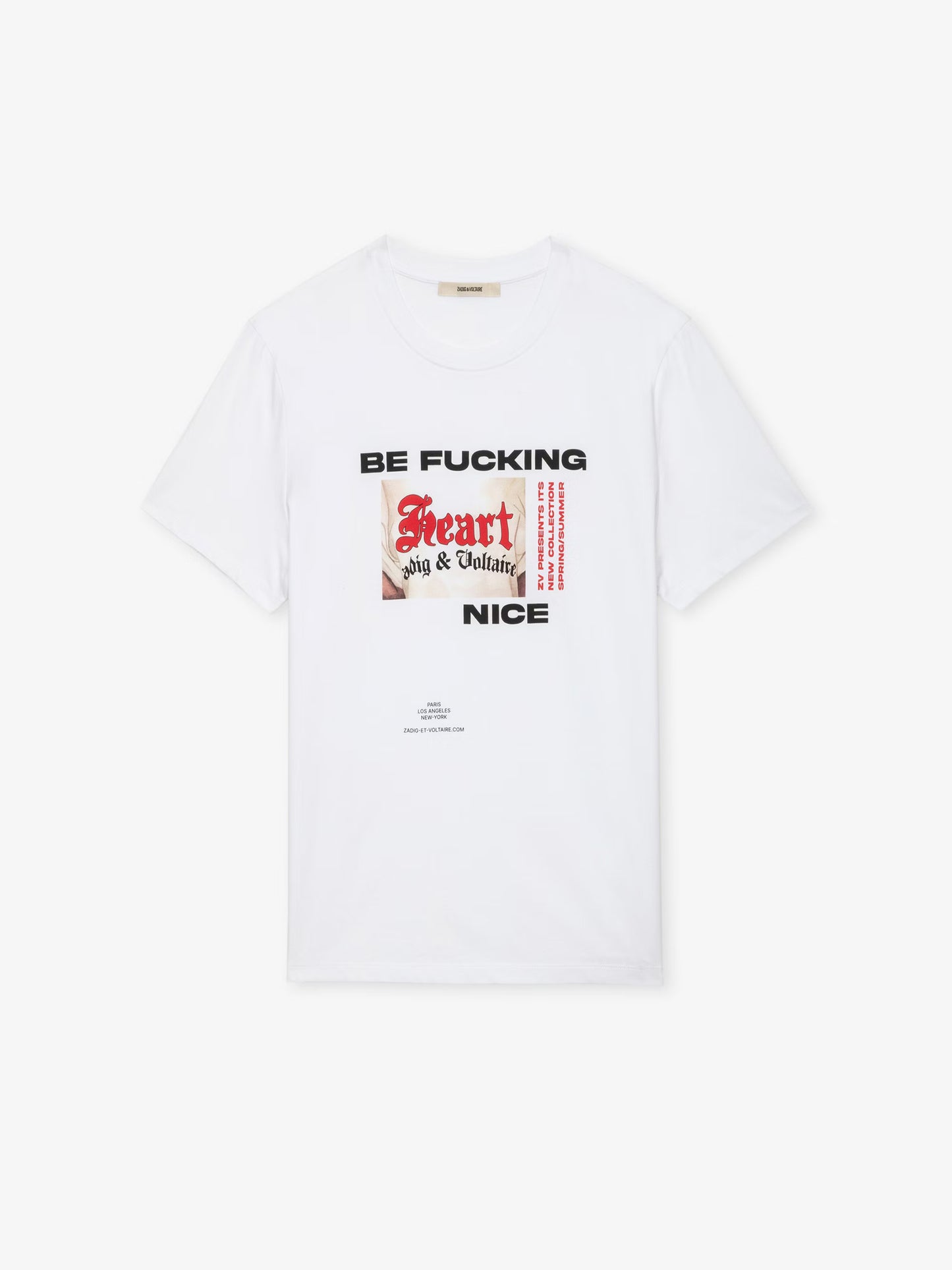 T-shirt Ted Photoprint t-shirt blanc homme