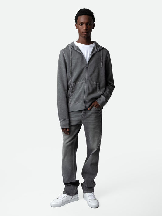 Sweatshirt Alex Skull sweatshirt gris homme