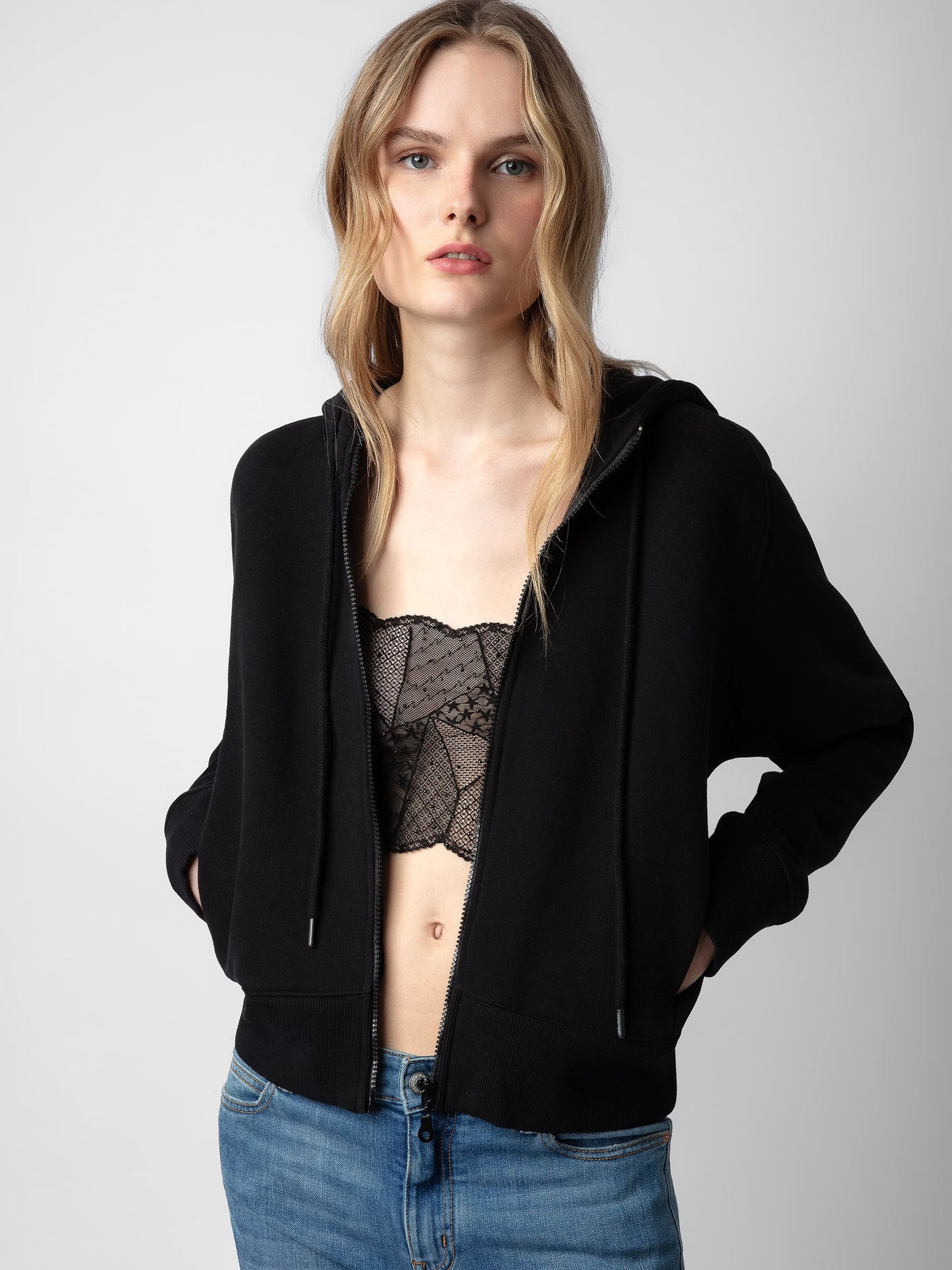 Sweatshirt Aspene Devil sweatshirt noir femme