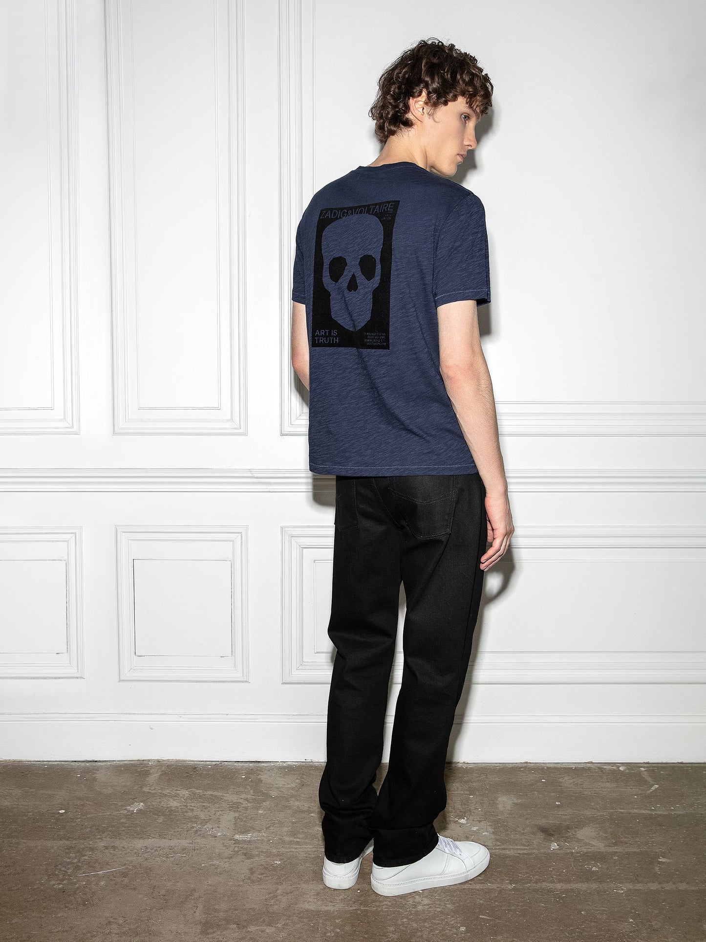 T-shirt Stockholm Flamme t-shirt bleu homme