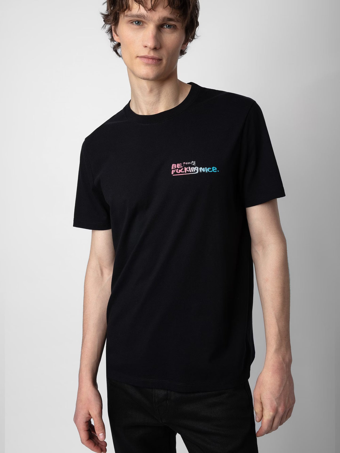 T-shirt Ted Photoprint t-shirt noir homme