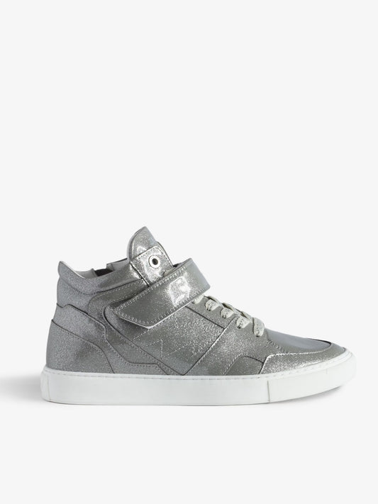 Sneakers ZV1747 Mid Flash baskets argent femme