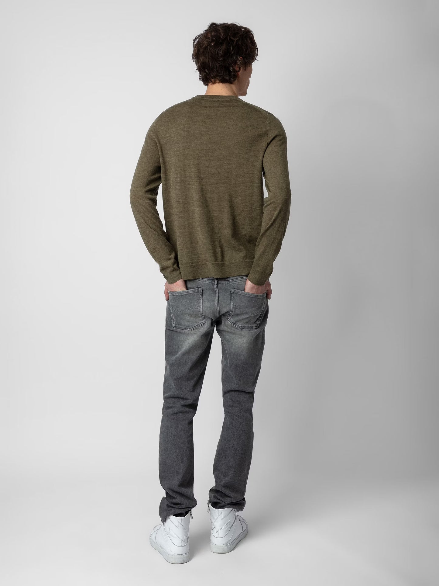 Pull Kennedy pull kaki homme